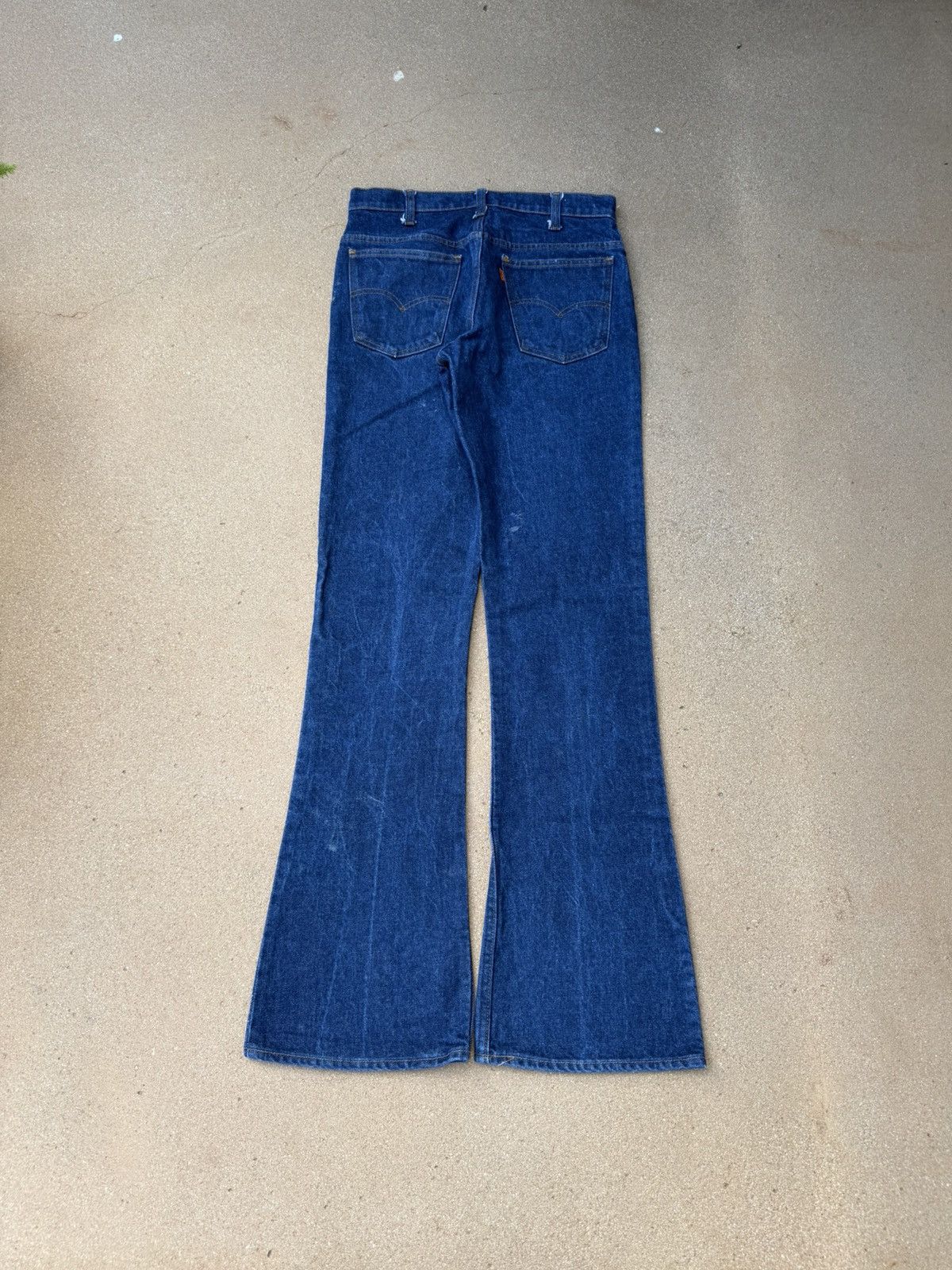 Levi's Vtg 70’s Levi’s 646 Orange Tab Bellbottom Flare Jeans 31x34 Size US 31 - 2 Thumbnail