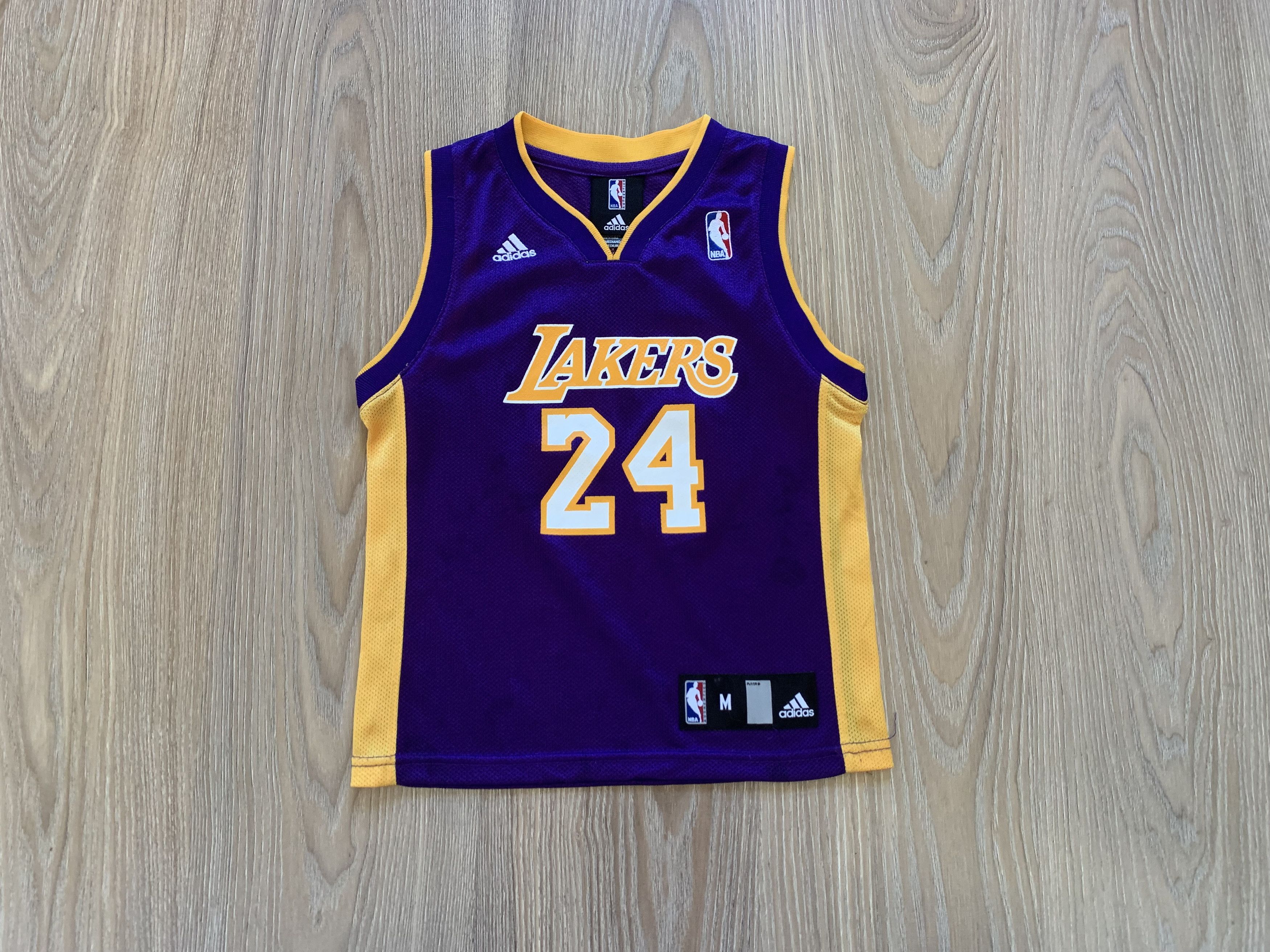 Adidas Vintage Adidas Los Angeles Lakers Kids Kobe Bryant 24 Jersey Size US XXS / EU 40 - 1 Thumbnail