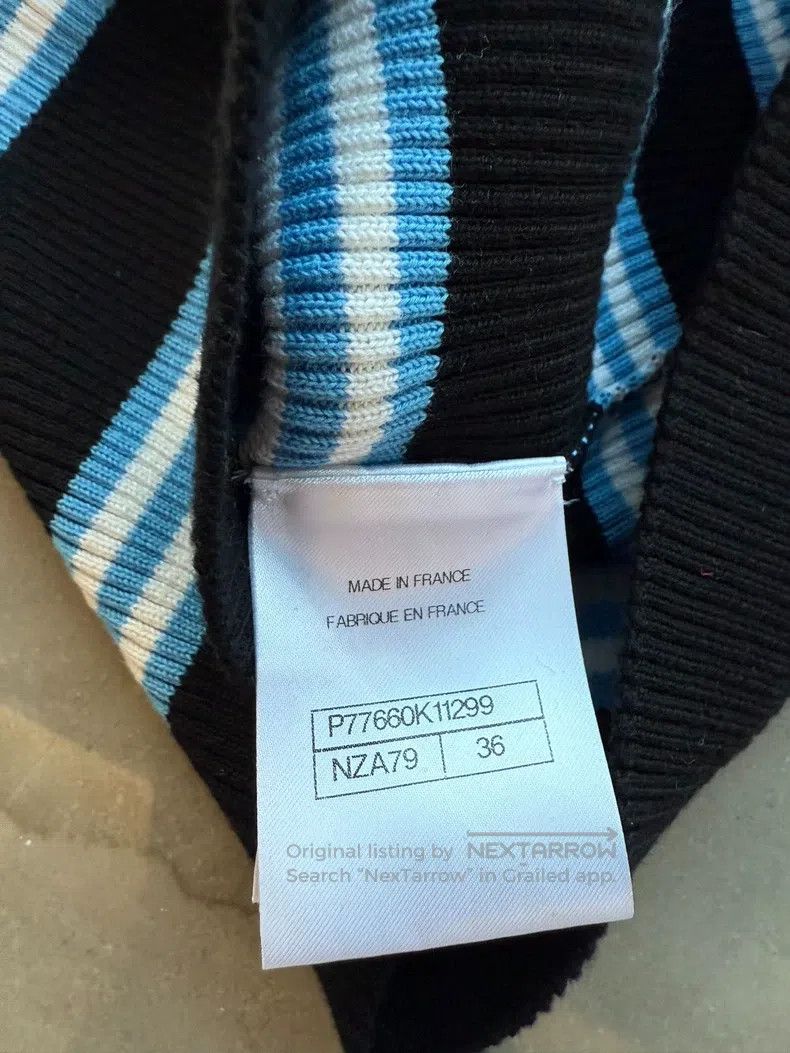 Chanel Chanel 24a Manchester super wearable blue and black stripe Size XS / US 0-2 / IT 36-38 - 4 Thumbnail