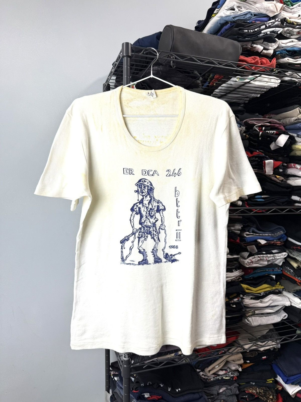 Vintage Rare! Vintage 1988 Soldiers Signature Tags T Shirt WW2 Size US M / EU 48-50 / 2 - 1 Thumbnail