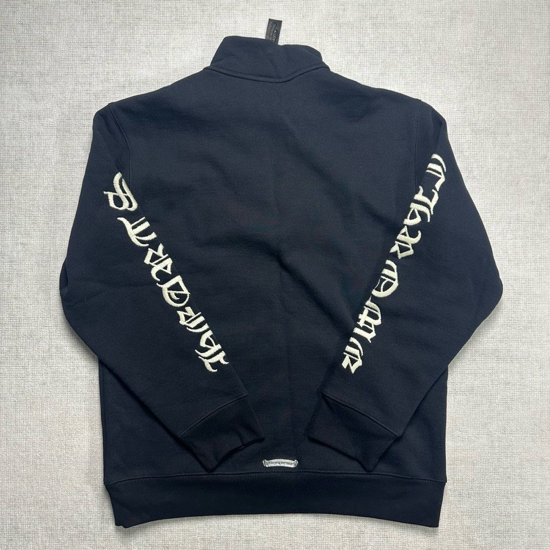 Chrome Hearts Chrome Hearts Half Zip Black Sweatshirt | Grailed