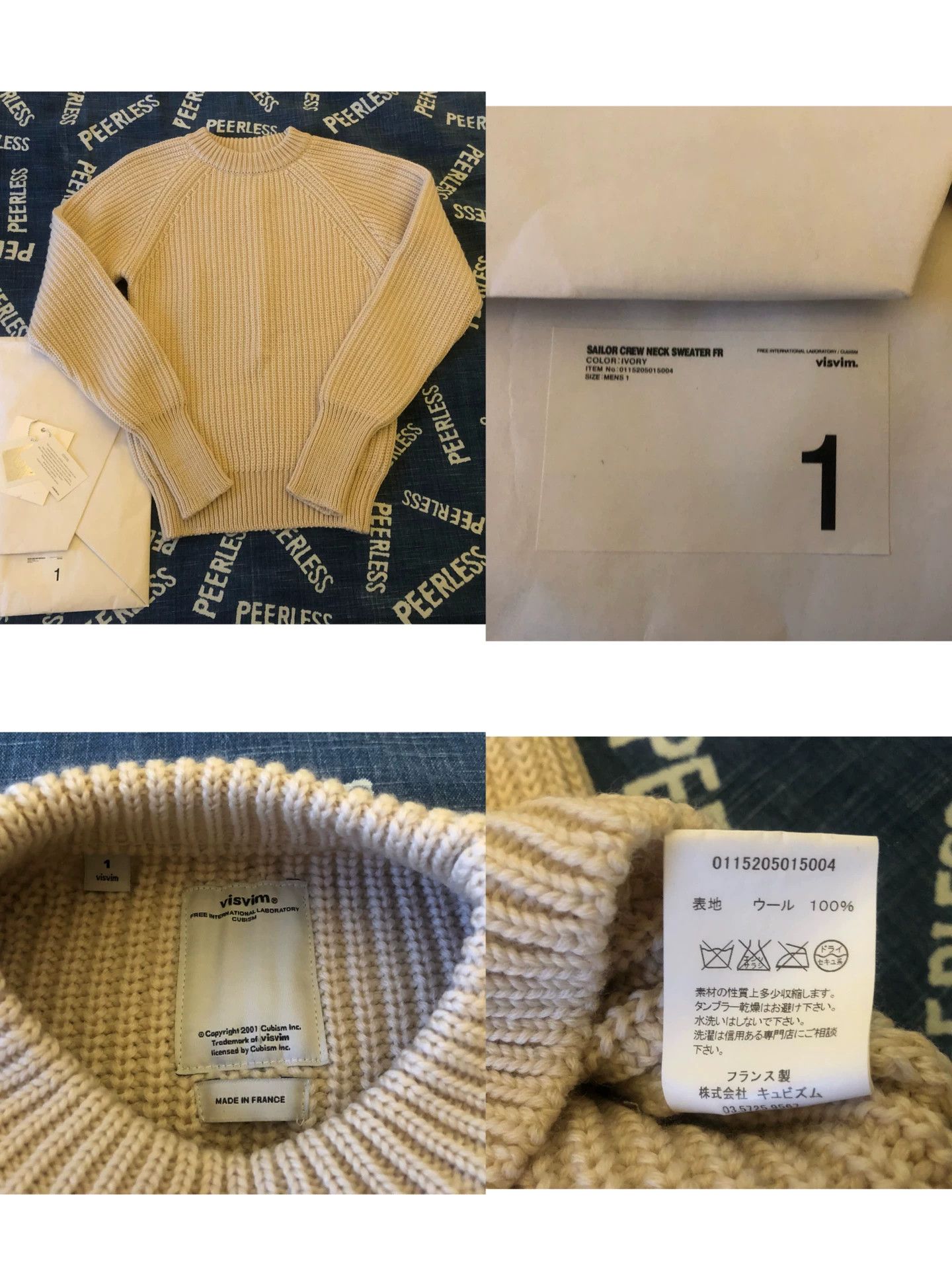 Visvim Visvim 15AW Sailor Crew Neck Sweater FR Size US S / EU 44-46 / 1 - 1 Thumbnail