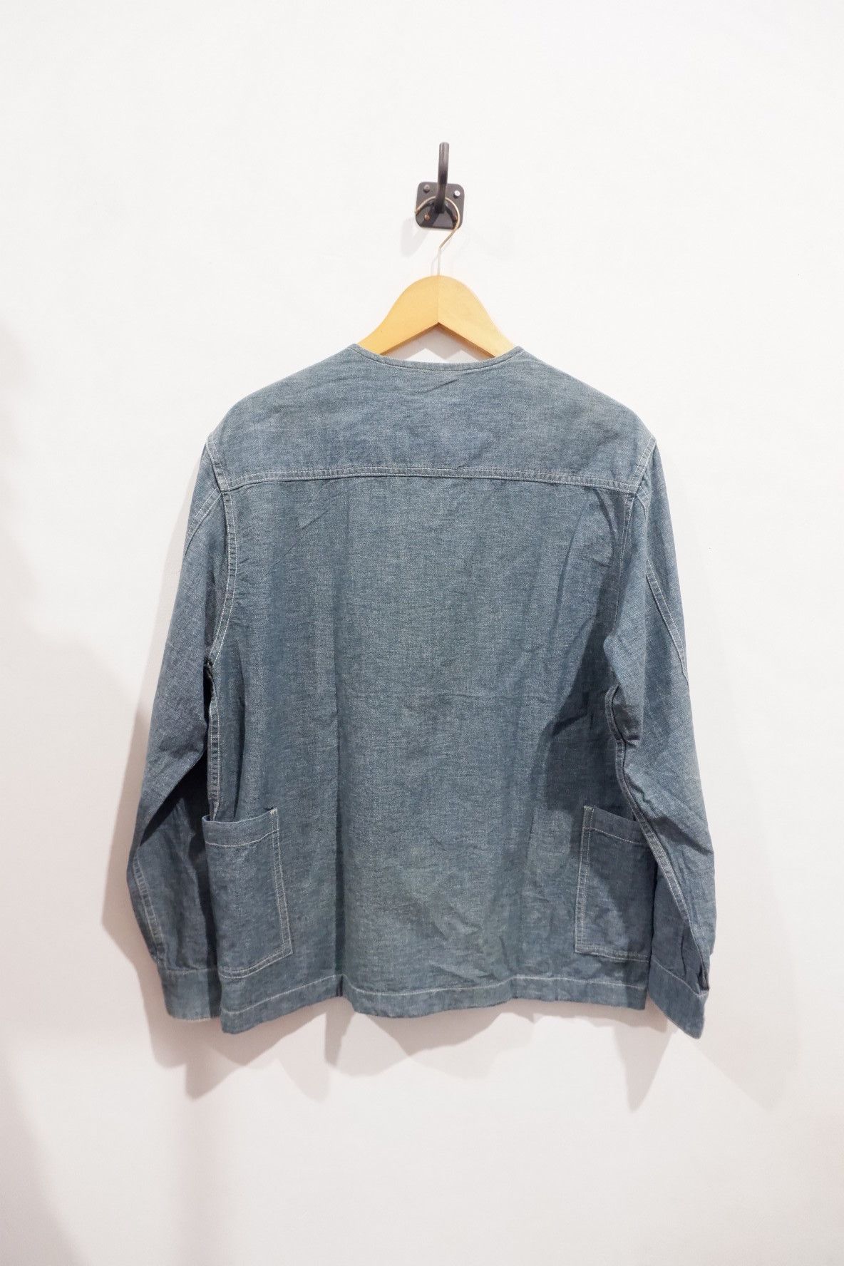 FrizmWORKS Espionage Utility Colarless Chambray Shirts Size US M / EU 48-50 / 2 - 2 Thumbnail