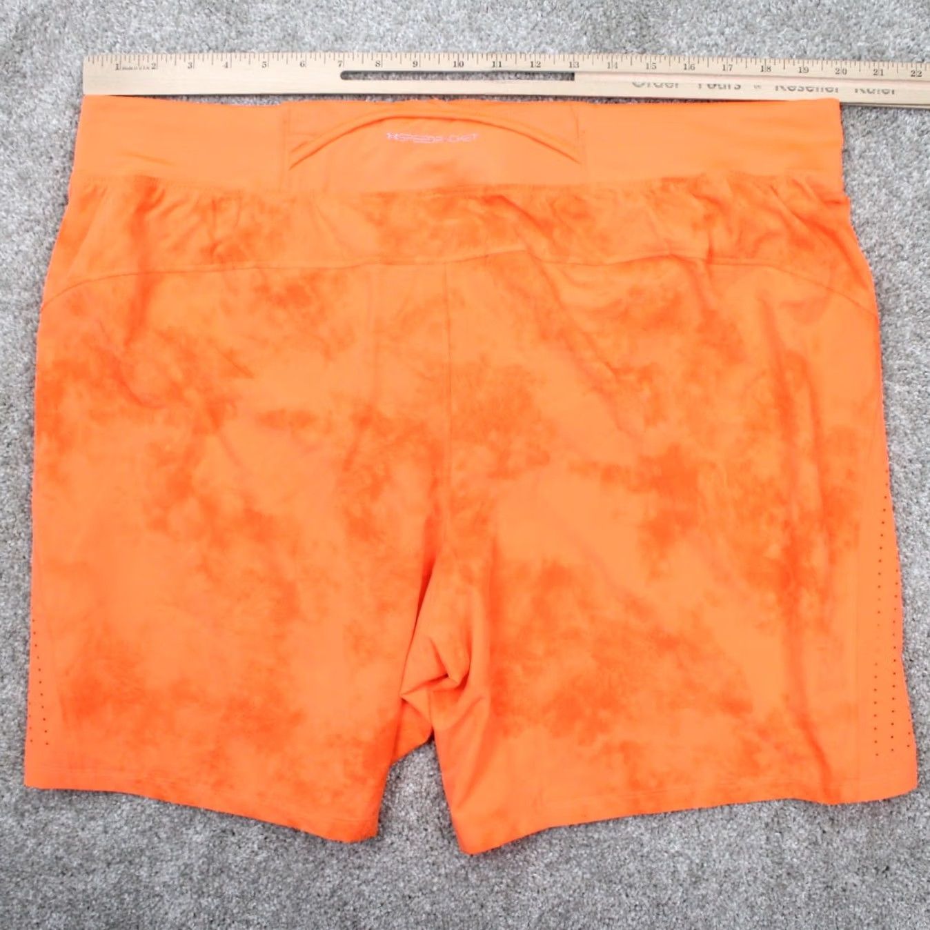 Under Armour Under Armour Speedpocket Launch Shorts Mens 2XL XXL Orange Lined 7" Inseam Athletic Pockets Drawstring Regular Waist Size US 39 - 7 Thumbnail