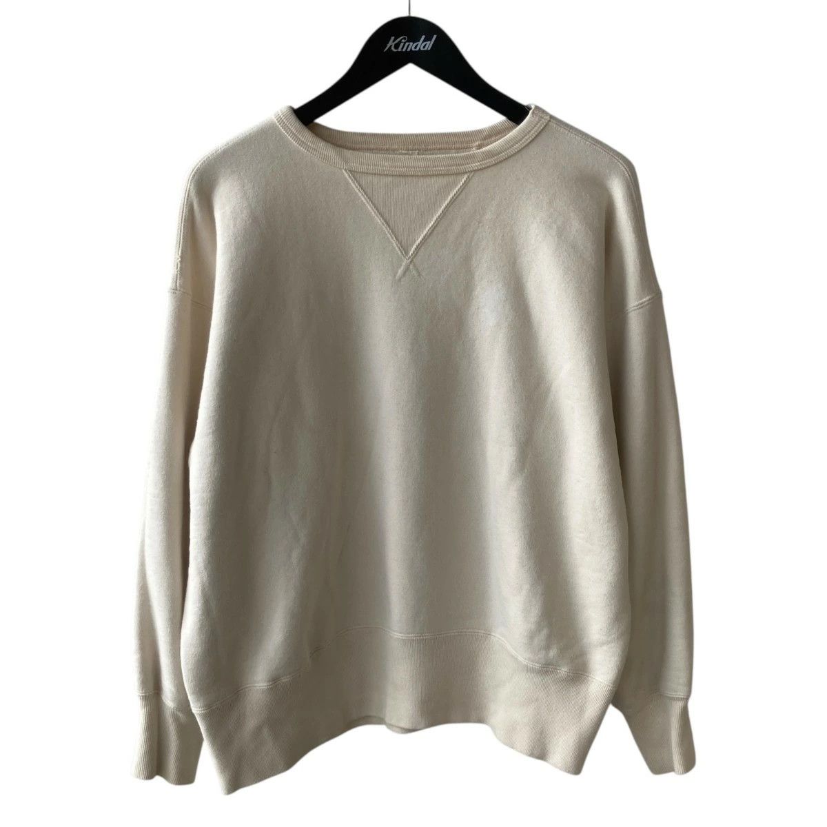 Taiga Takahashi TAIGA TAKAHASHI Plain Pullover Sweatshirt Ivory 42 Size US S / EU 44-46 / 1 - 1 Thumbnail