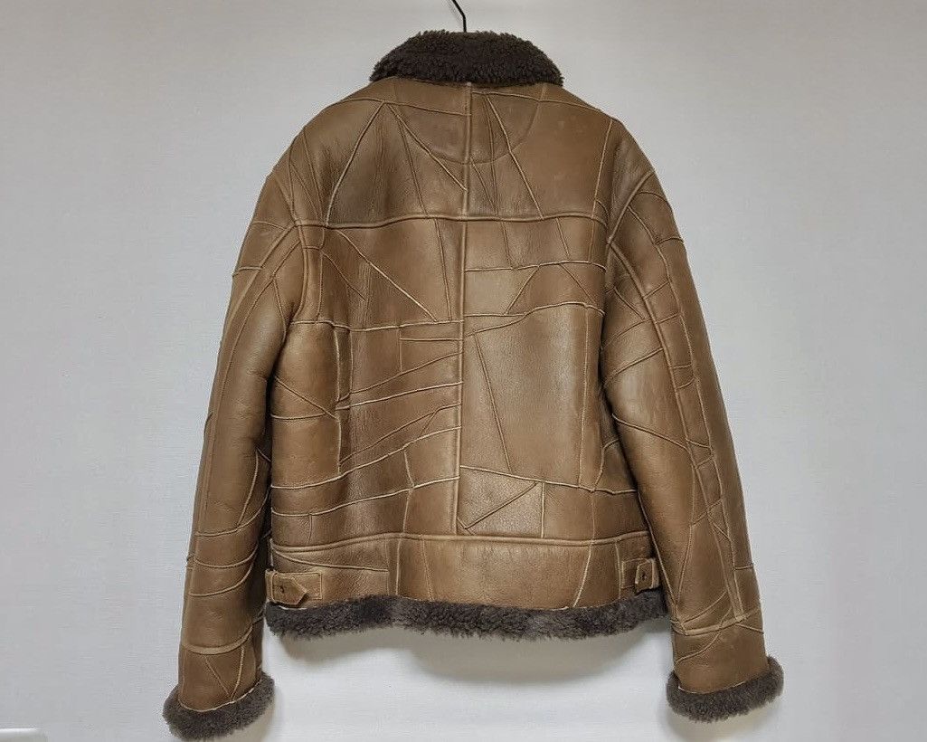 Supreme Supreme 18FW Patchwork Shearling B-3 Leather Jacket Size US M / EU 48-50 / 2 - 2 Thumbnail
