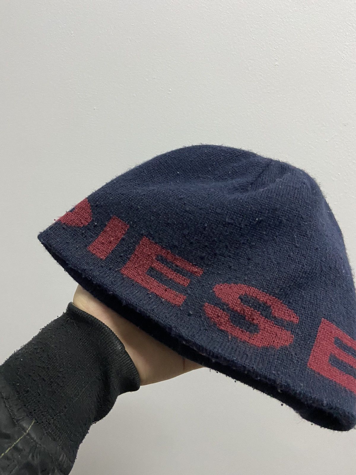 Diesel × Vintage Diesel Hat Vintage big Logo beanie reversible Y2K Size ONE SIZE - 5 Thumbnail