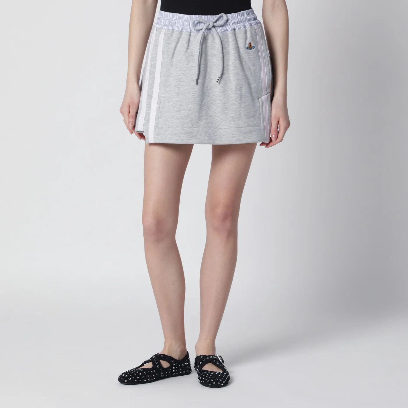 Vivienne Westwood o1d2blof0526 Mini Skirt With Logo in Gray Size 26" / US 2 / IT 38 - 1 Thumbnail