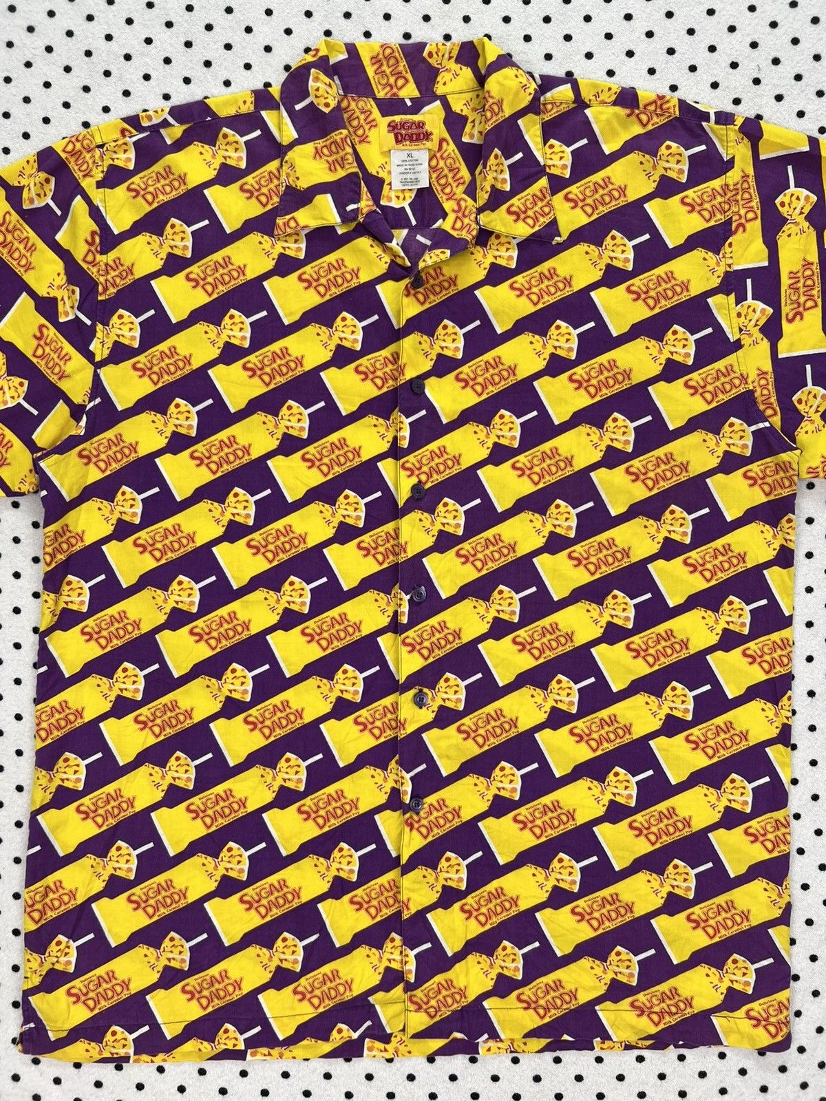Vintage Vintage Sugar Daddy Milk Caramel Pop All Over Print Shirt Size US XL / EU 56 / 4 - 3 Thumbnail