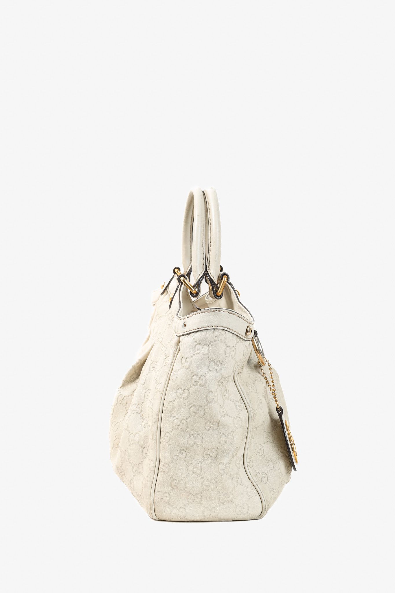 Gucci Gucci Sukey Guccissima Beige Leather Tote Size US 7 / IT 37 - 3 Thumbnail