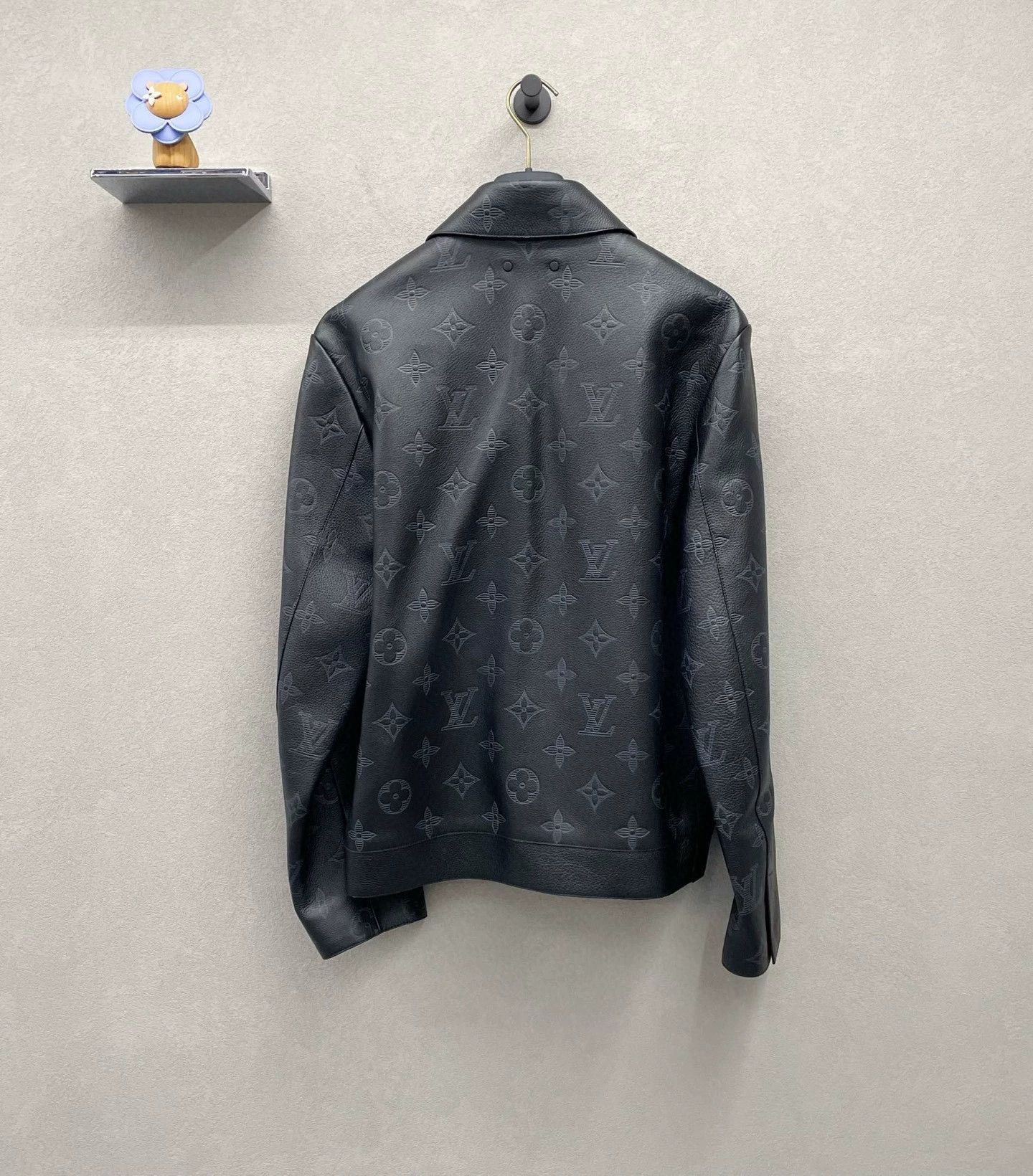 Louis Vuitton black logo print leather jacket size 46 Size US S / EU 44-46 / 1 - 2 Thumbnail