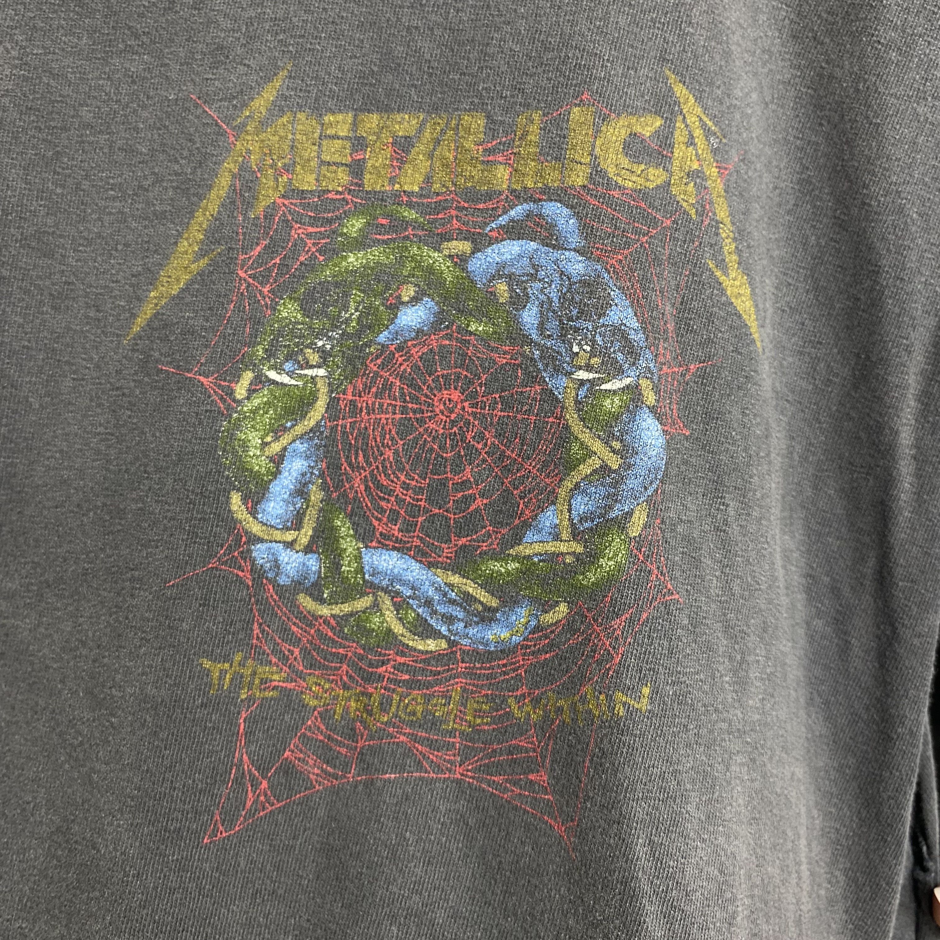 Band Tees METALLICA The Struggle Within Vintage 90s Shirt cx Size US XL / EU 56 / 4 - 2 Thumbnail