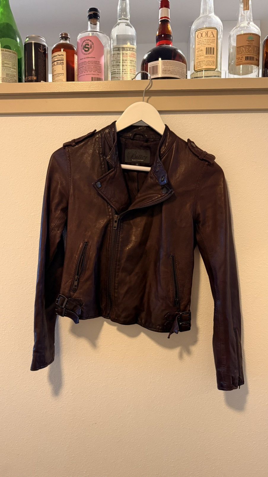 Japanese Brand × Vintage Vintage purple leather Size S / US 4 / IT 40 - 2 Thumbnail