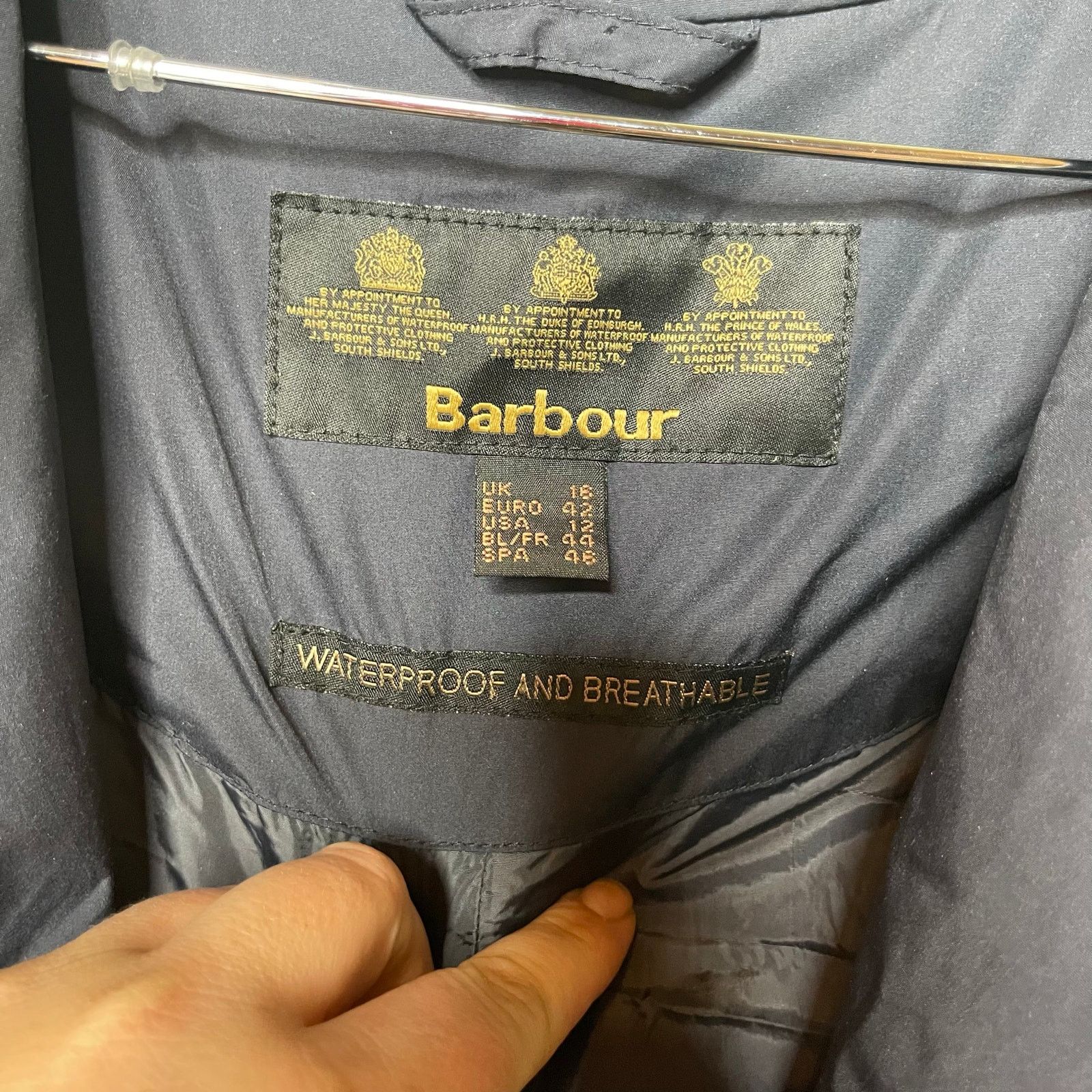 Barbour Barbour Featherweight Valerie Jacket Short Blue Coat 12 Size XL / US 12-14 / IT 48-50 - 7 Thumbnail