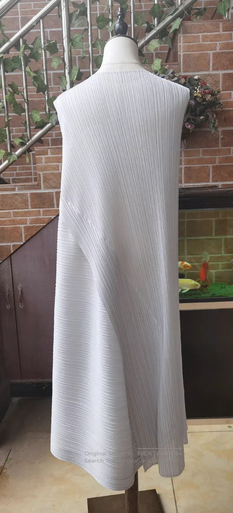 Issey Miyake Issey Miyake Diamond Cut Gray Dress Size XXL / US 16-18 / IT 52-54 - 2 Thumbnail