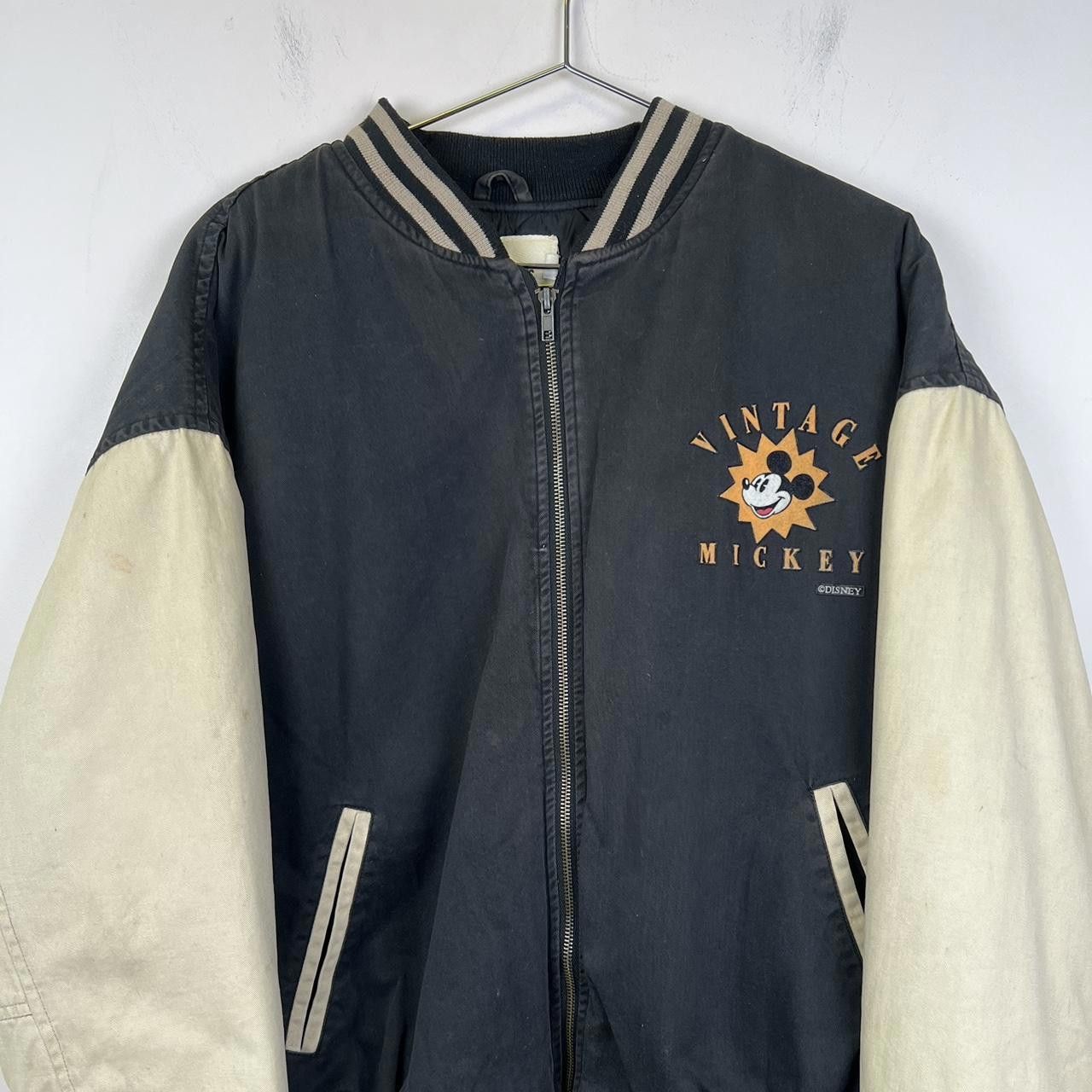 Disney Vintage Mickey Mouse Bomber Jacket 90s Disney Size US L / EU 52-54 / 3 - 3 Thumbnail