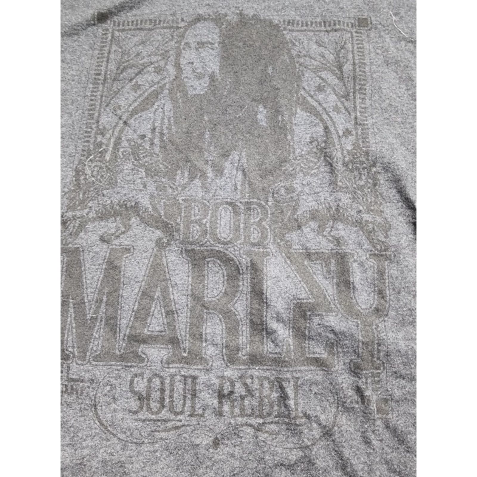 Vintage ZION Bob Marley Soul Rebel Band Music T-Shirt Men's 3XL Gray Graphic Short Sleeve Crew Neck Size US XXL / EU 58 / 5 - 2 Thumbnail