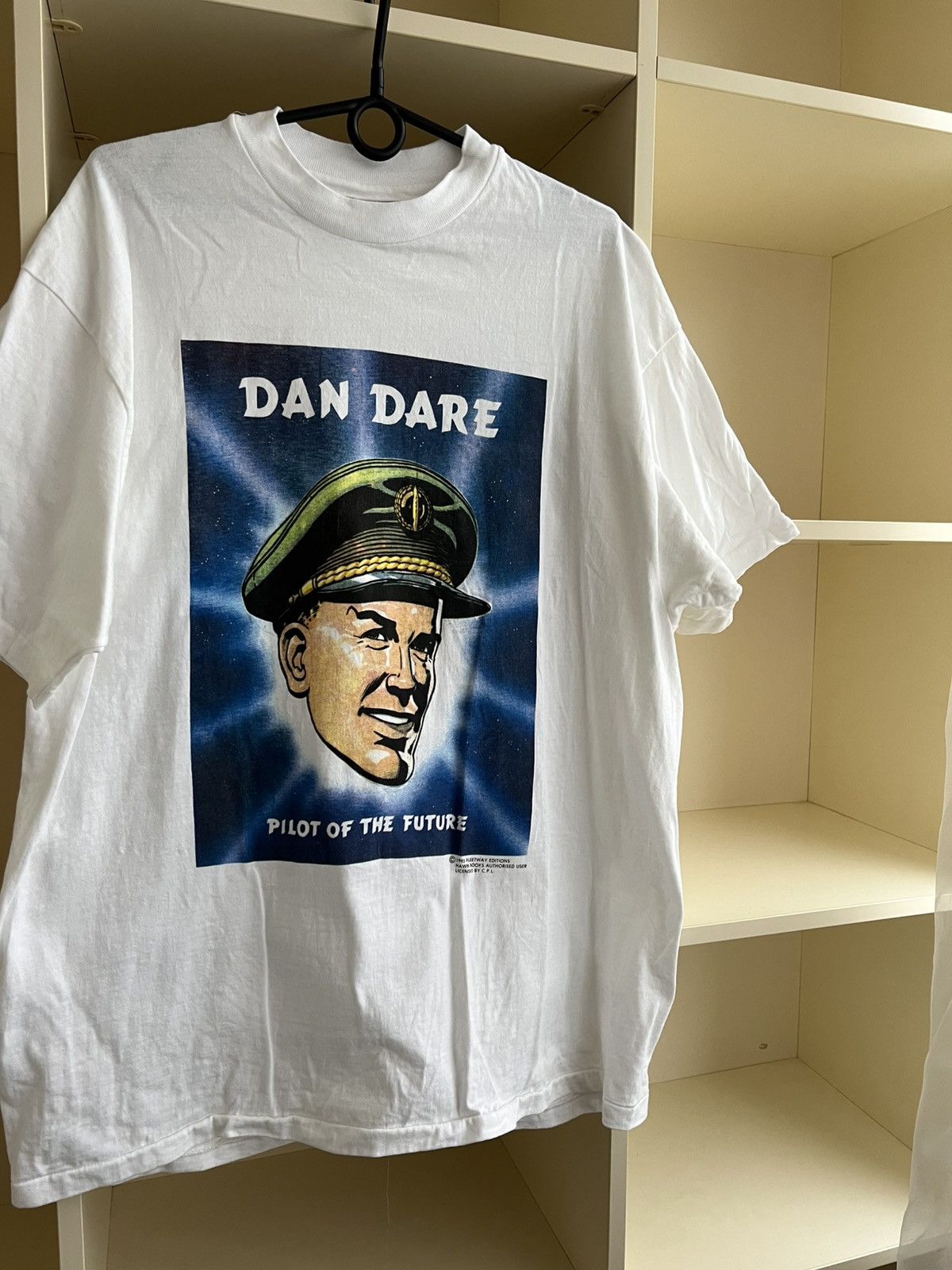 Vintage Rare Vintage 1993 Dan Dare Comic T-Shirt Pilot of the Future Size US XL / EU 56 / 4 - 5 Thumbnail