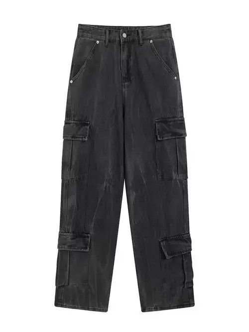 Jean fade punk cargo distressed jeans Size US 32 / EU 48 - 4 Thumbnail