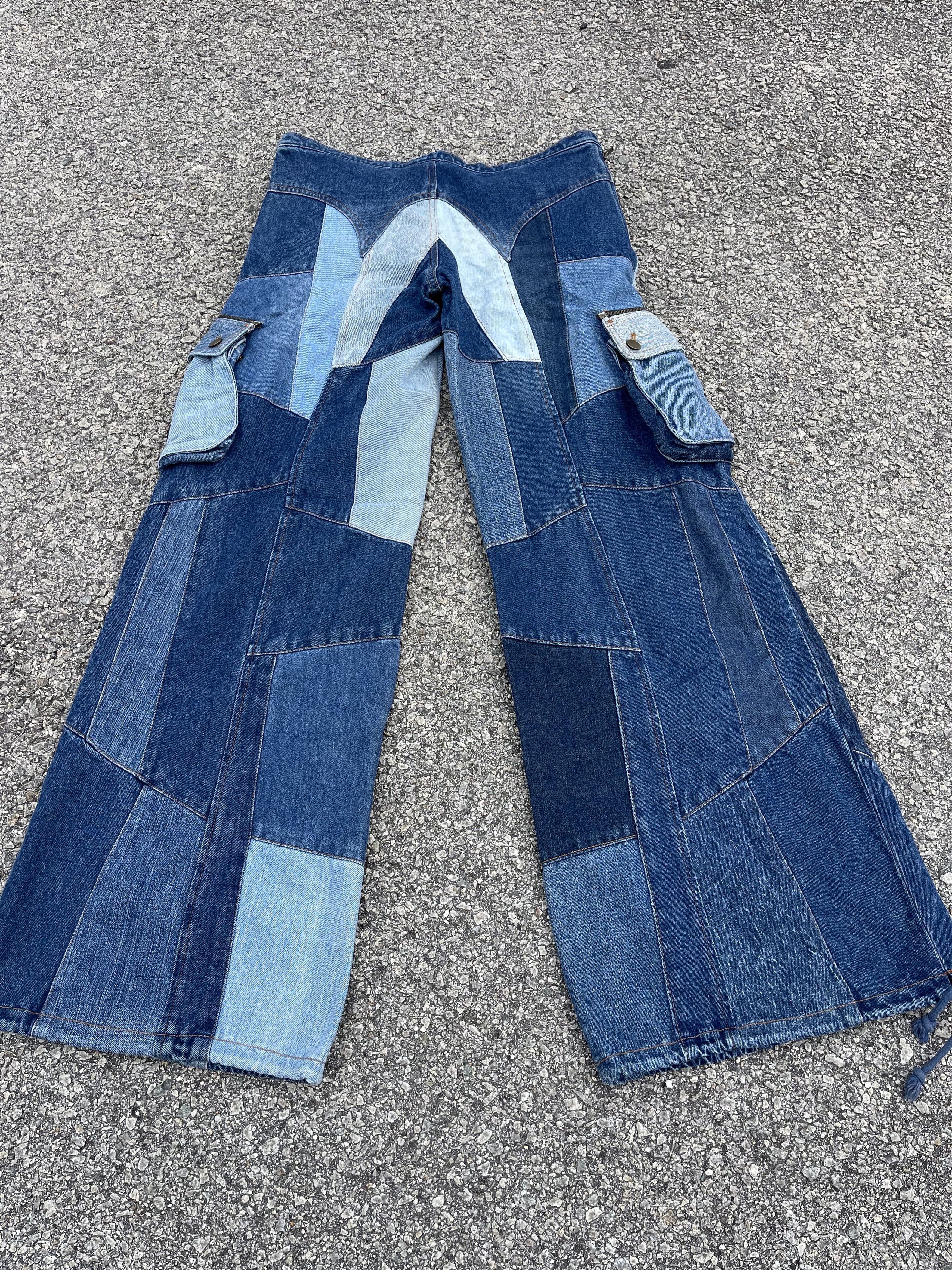 JNCO × Marc Ecko Baggy Patchwork Cargo Pocket Size US 31 - 17 Thumbnail