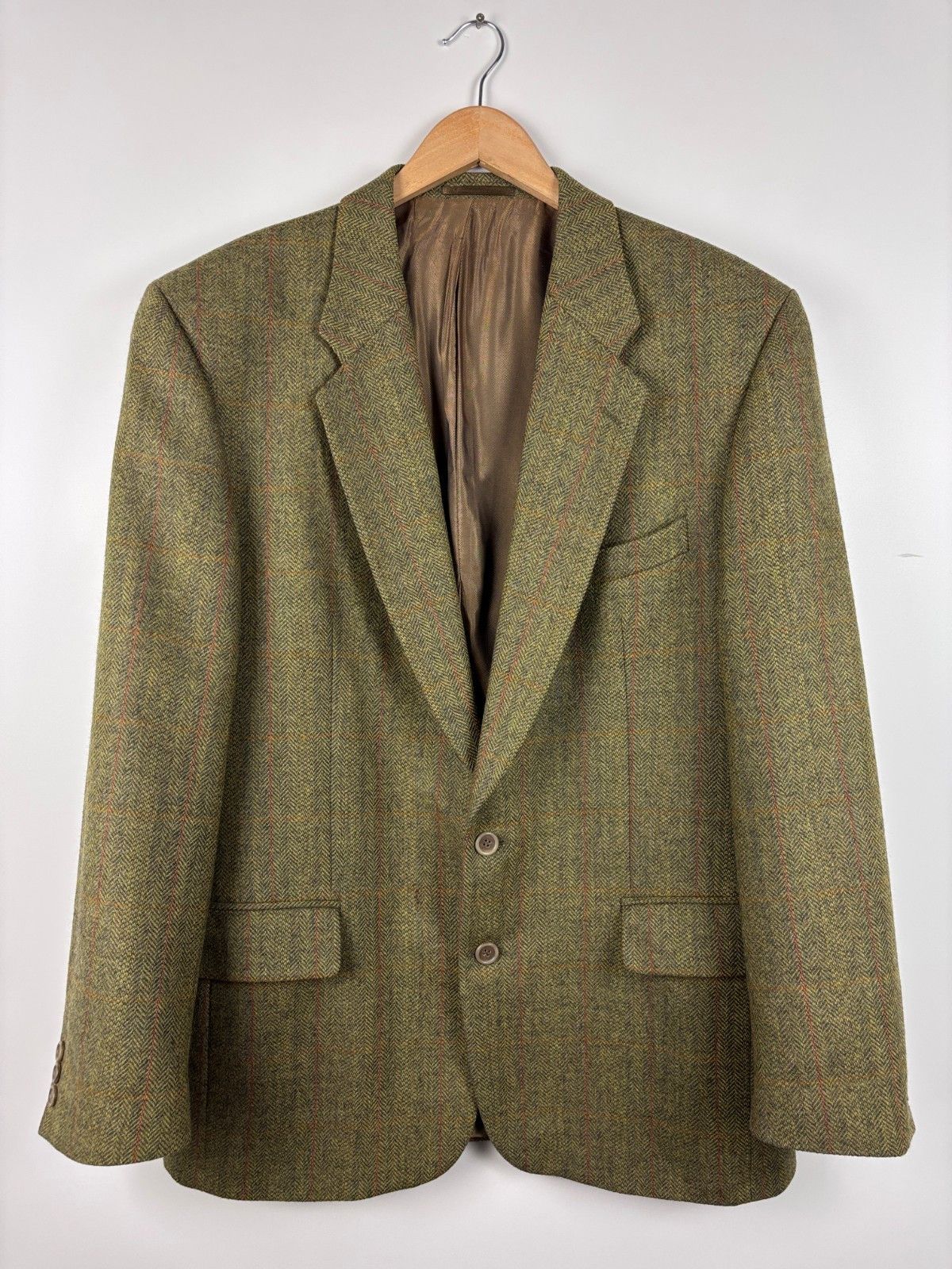 Other Vintage Alias Peek & Cloppenburg Check Tweed Wool Blazer 52 Size 52R - 1 Thumbnail