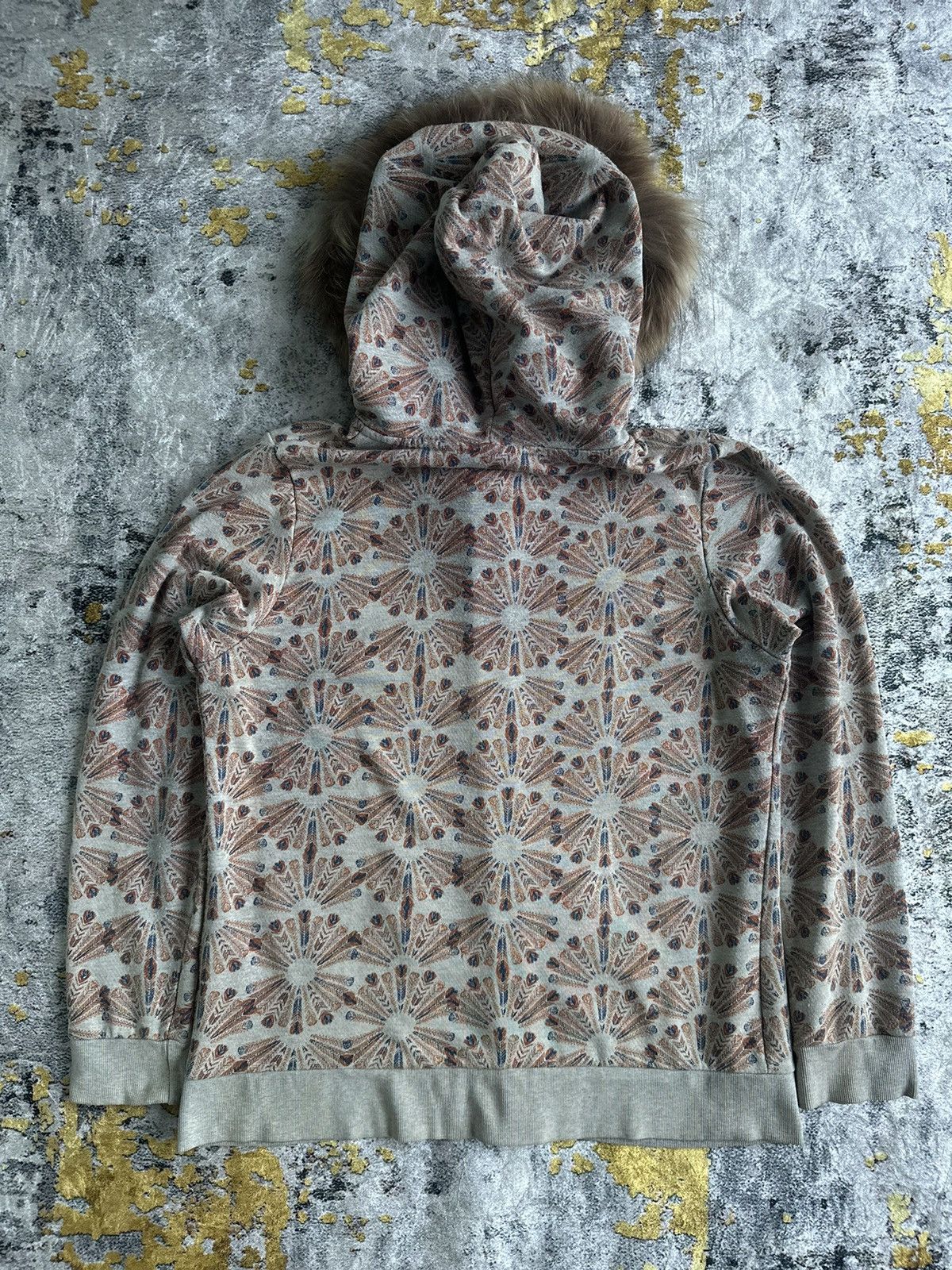 20471120 IVANAHELSINKI AOP FUR ZIPPER HOODIE LGB IFSIXWASNINE STYLR Size US L / EU 52-54 / 3 - 6 Thumbnail