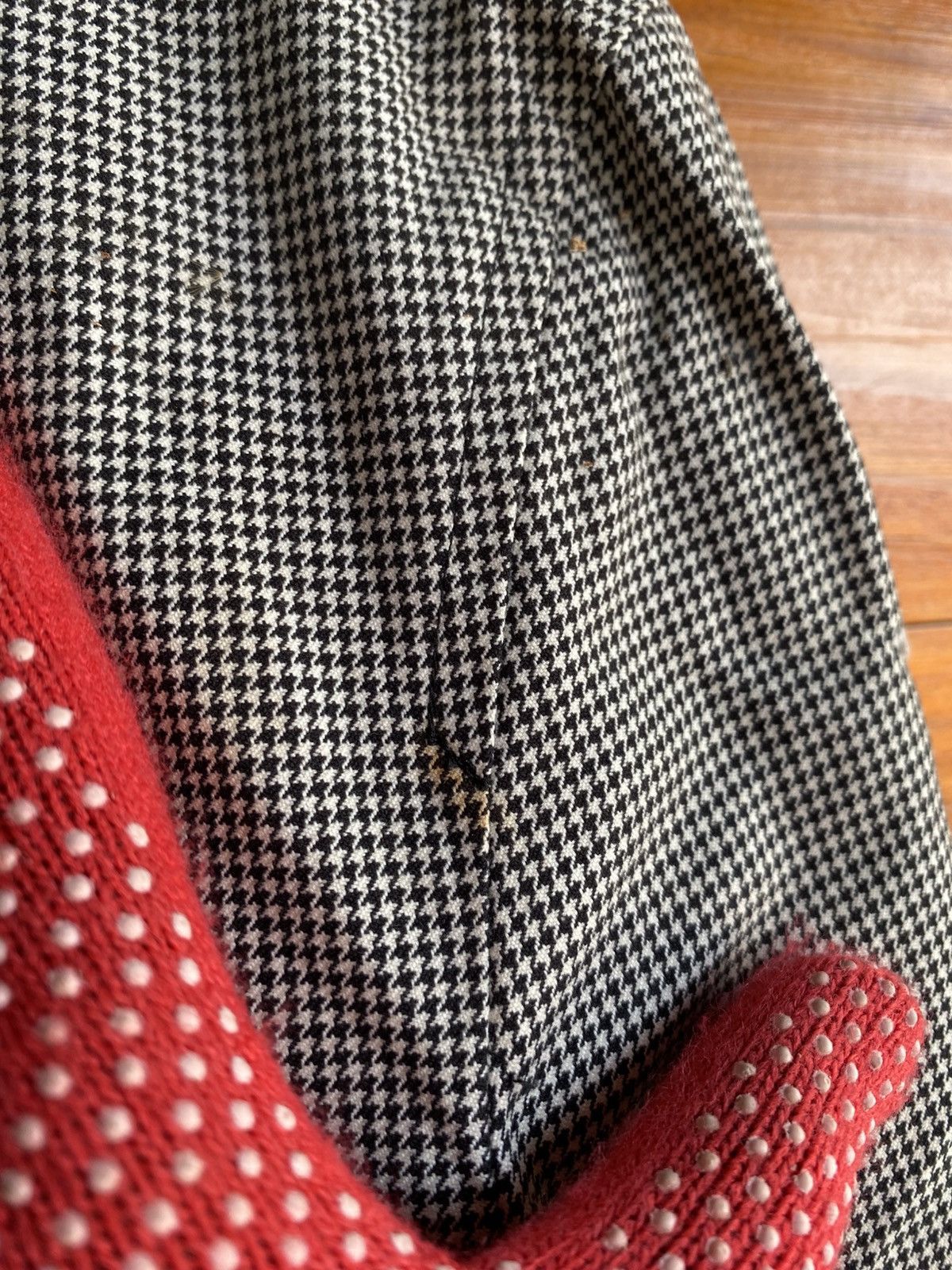 Burberry Burberry Black Label Houndstooth Coat – Classic Check Luxury Size US M / EU 48-50 / 2 - 8 Thumbnail