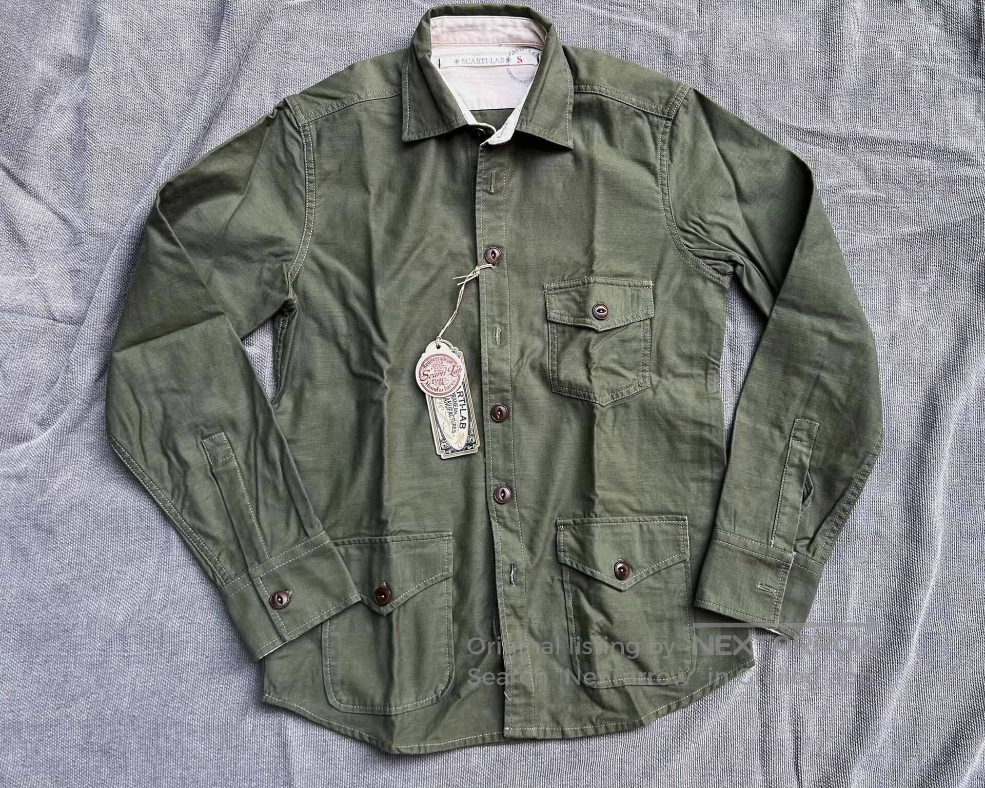 Scarti-Lab Classic Scarti Lab Shirt Jacket in Green. Size S / US 4 / IT 40 - 1 Thumbnail