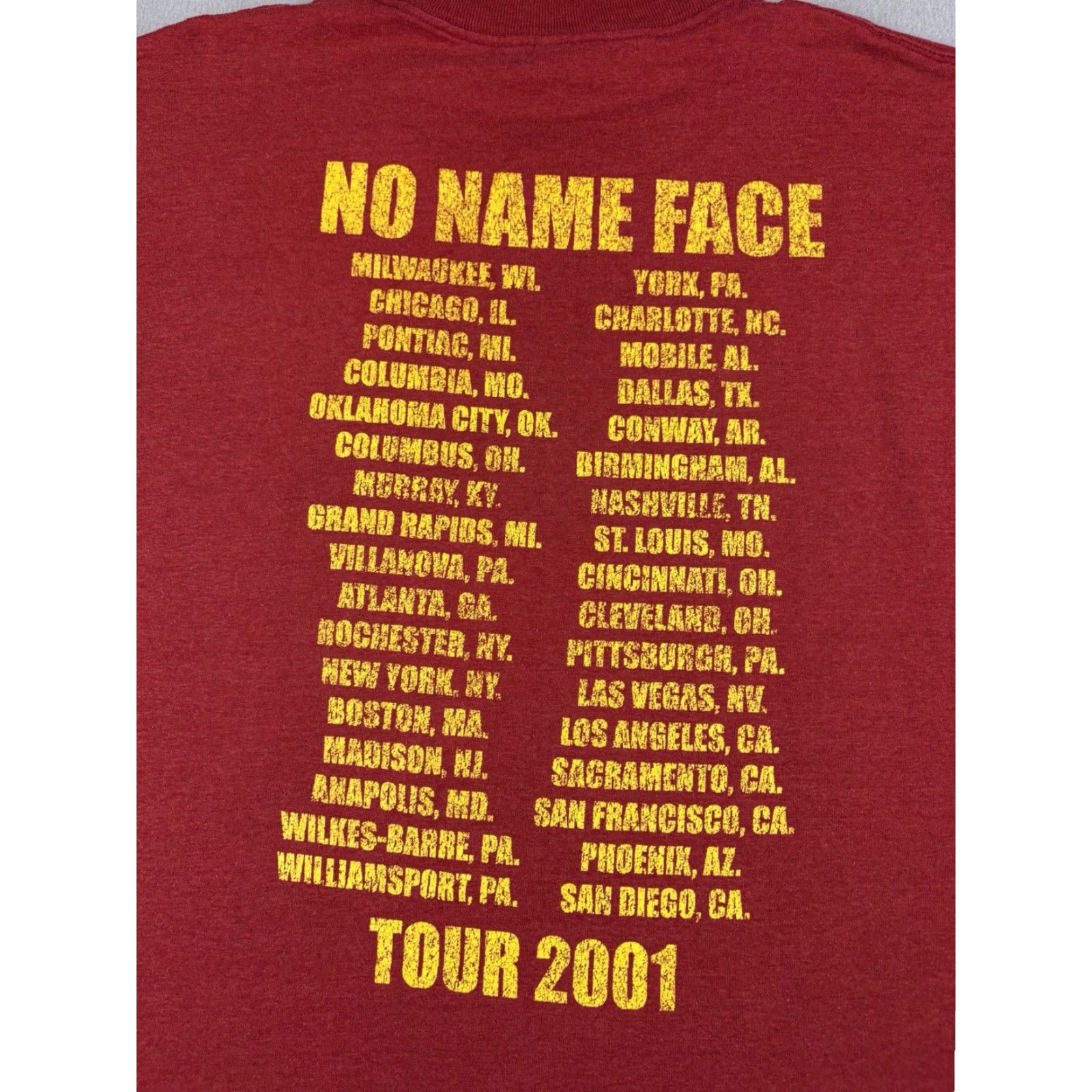 Fruit Of The Loom VINTAGE Fruit of the Loom Shirt Band T-Shirt Size L Men Burgundy 2001 Lifehouse Tour Concert Short Sleeve Crew Neck 2020s Size US L / EU 52-54 / 3 - 6 Thumbnail