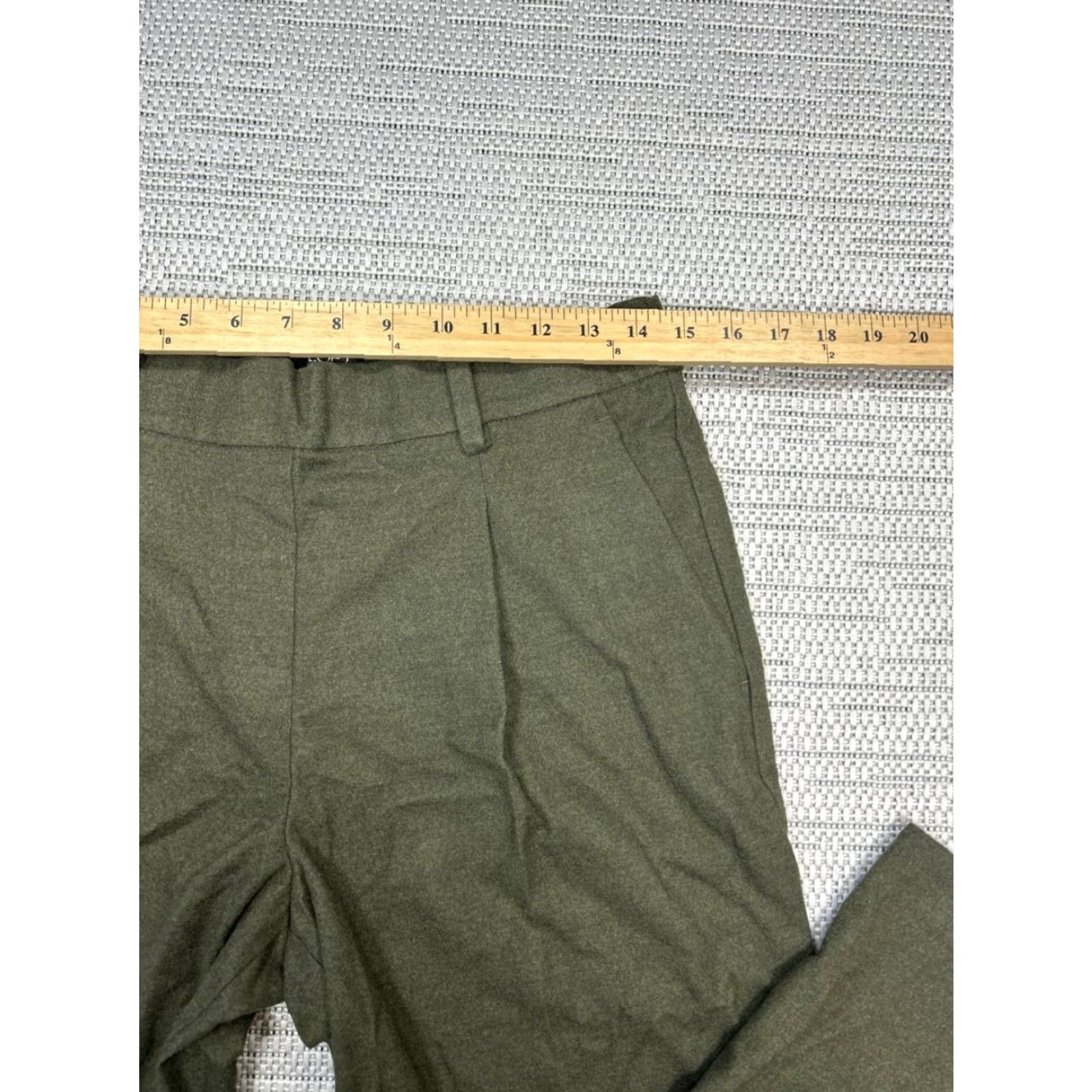 Loft Loft Pull On Tapered Leg Pants Womens Medium Green Stretch High Rise Casual New Shirt Size 32" / US 10 / IT 46 - 3 Thumbnail