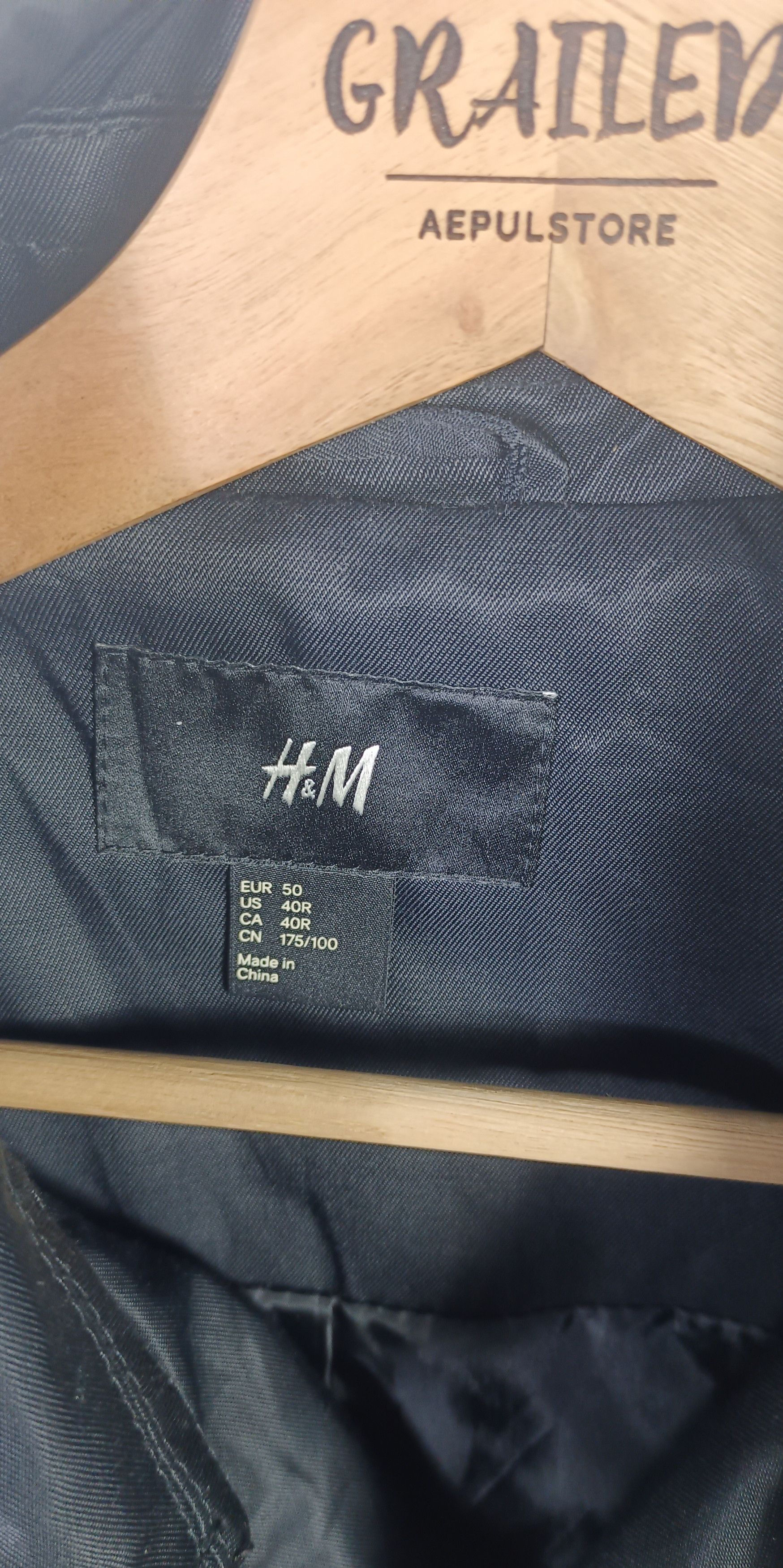 H&M × Japanese Brand H&M Double Breasted Black Trench Coat Size US M / EU 48-50 / 2 - 9 Thumbnail