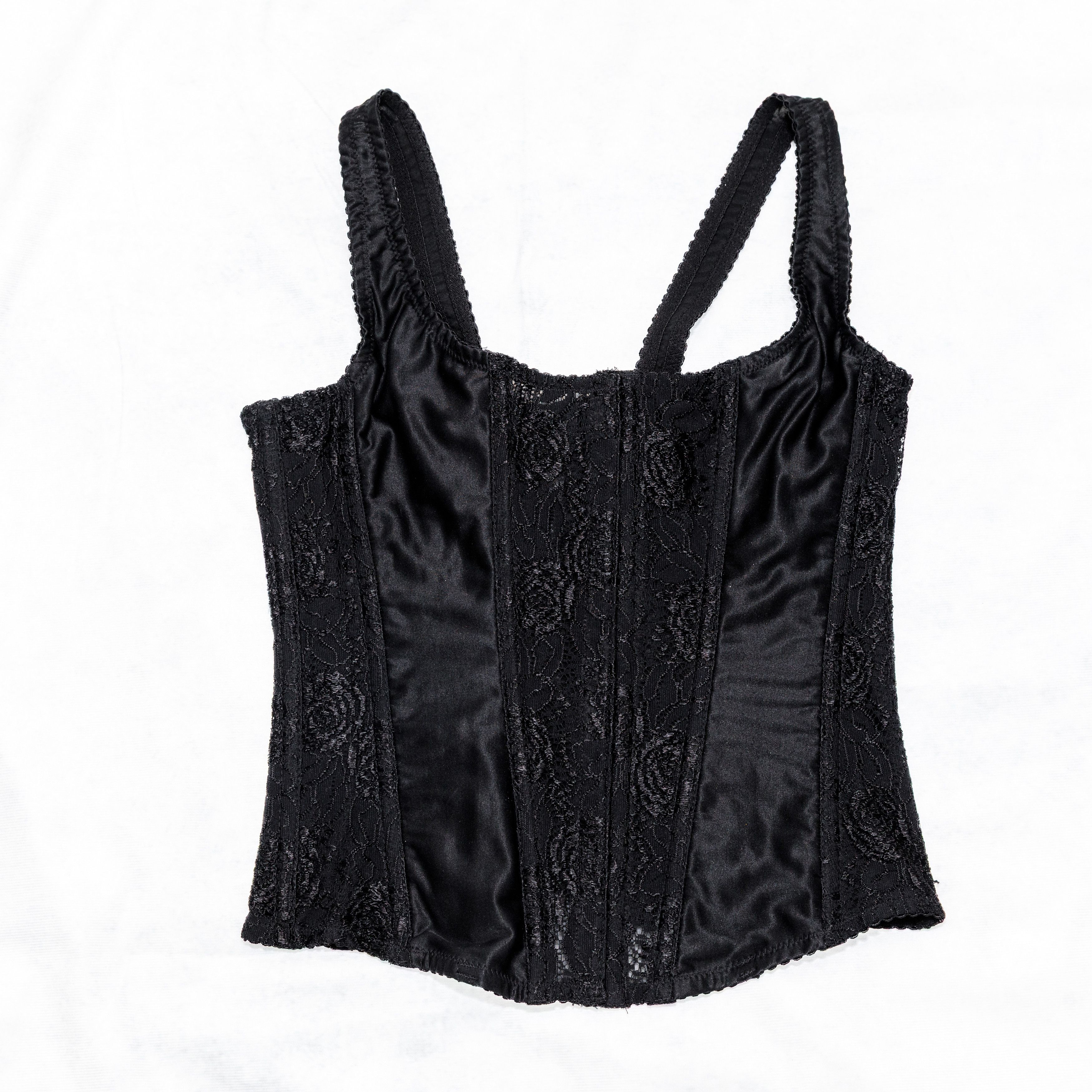 Other Vintage 80s Frederick's Of Hollywood Black Lace Corset Small Size S / US 4 / IT 40 - 5 Thumbnail