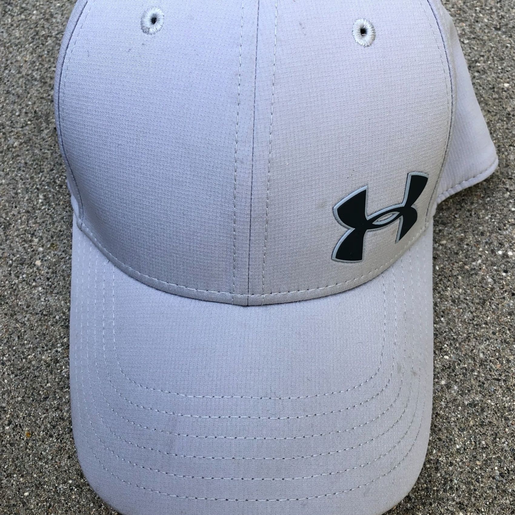 Under Armour UNDER ARMOUR Classic Fit Fitted Hat Men's M/L Grey Baseball Cap Size ONE SIZE - 2 Thumbnail