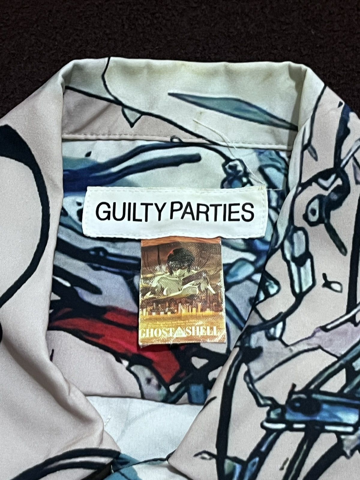 Anime GUILTY PARTIES GHOST IN SHELL RAYON SHIRT Size US M / EU 48-50 / 2 - 7 Thumbnail