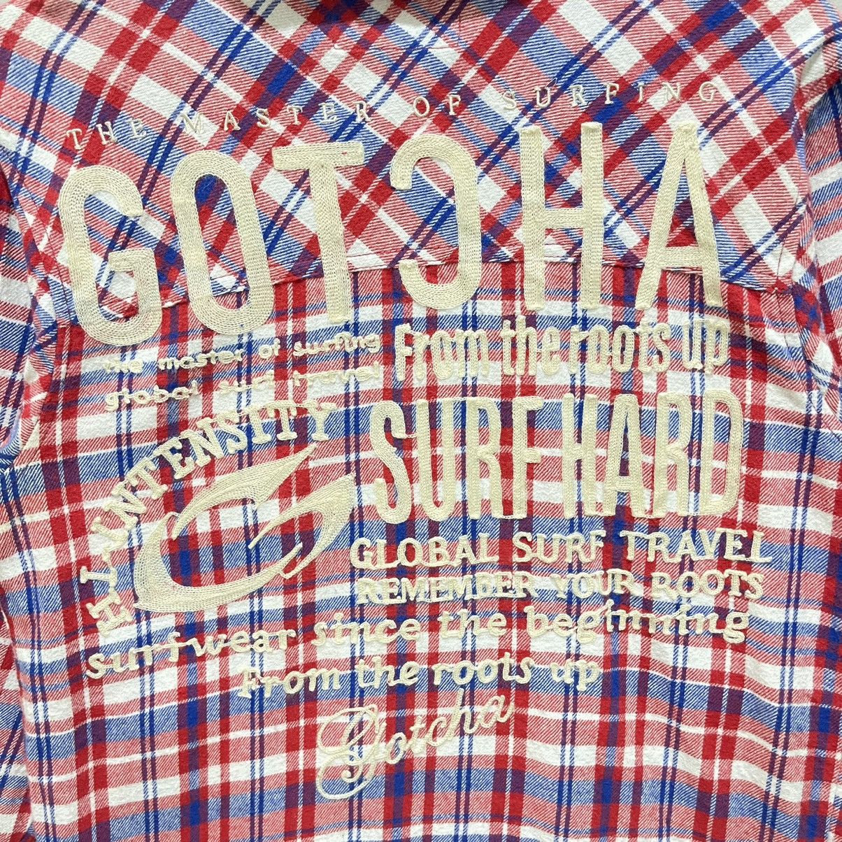 Gotcha × Vintage Vintage GOTCHA Surf Checked Hoodie Jacket Size US M / EU 48-50 / 2 - 11 Thumbnail