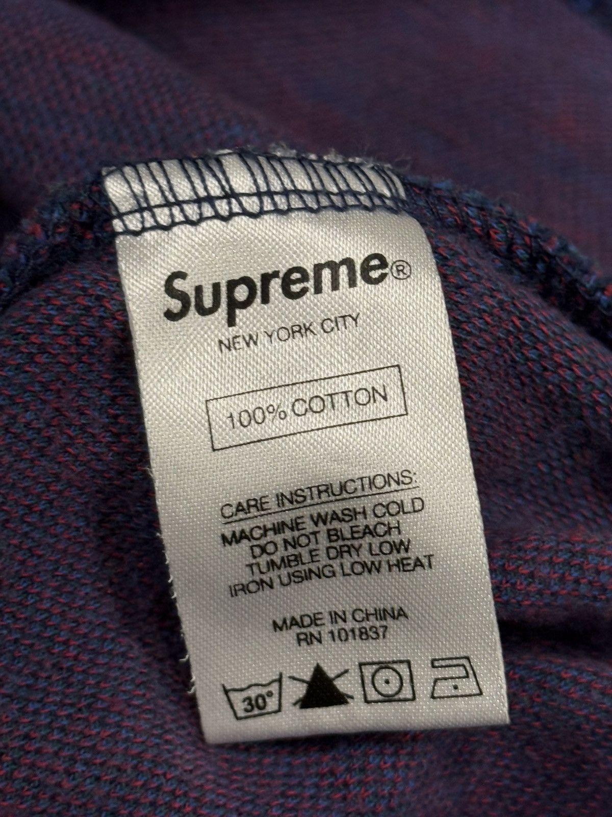 Supreme Supreme Paisley Stripe Euro Logo Long Sleeve Tee Medium SS19 Size US M / EU 48-50 / 2 - 6 Thumbnail