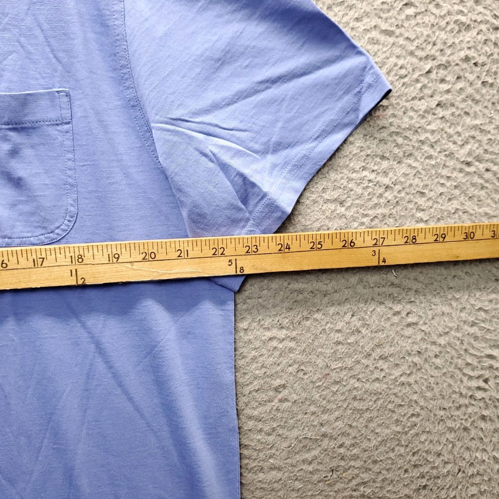 Jos. A. Bank Jos. A. Bank Mens XL Blue T-Shirt Short Sleeve Crew Neck Chest Pocket Pullover Size US XL / EU 56 / 4 - 3 Thumbnail
