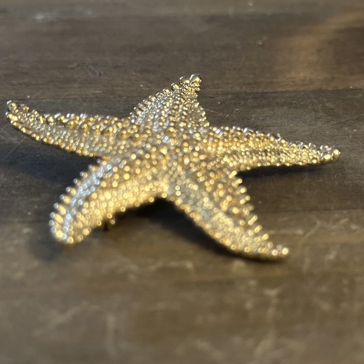Vintage Vintage gold tone starfish brooch Size ONE SIZE - 2 Thumbnail