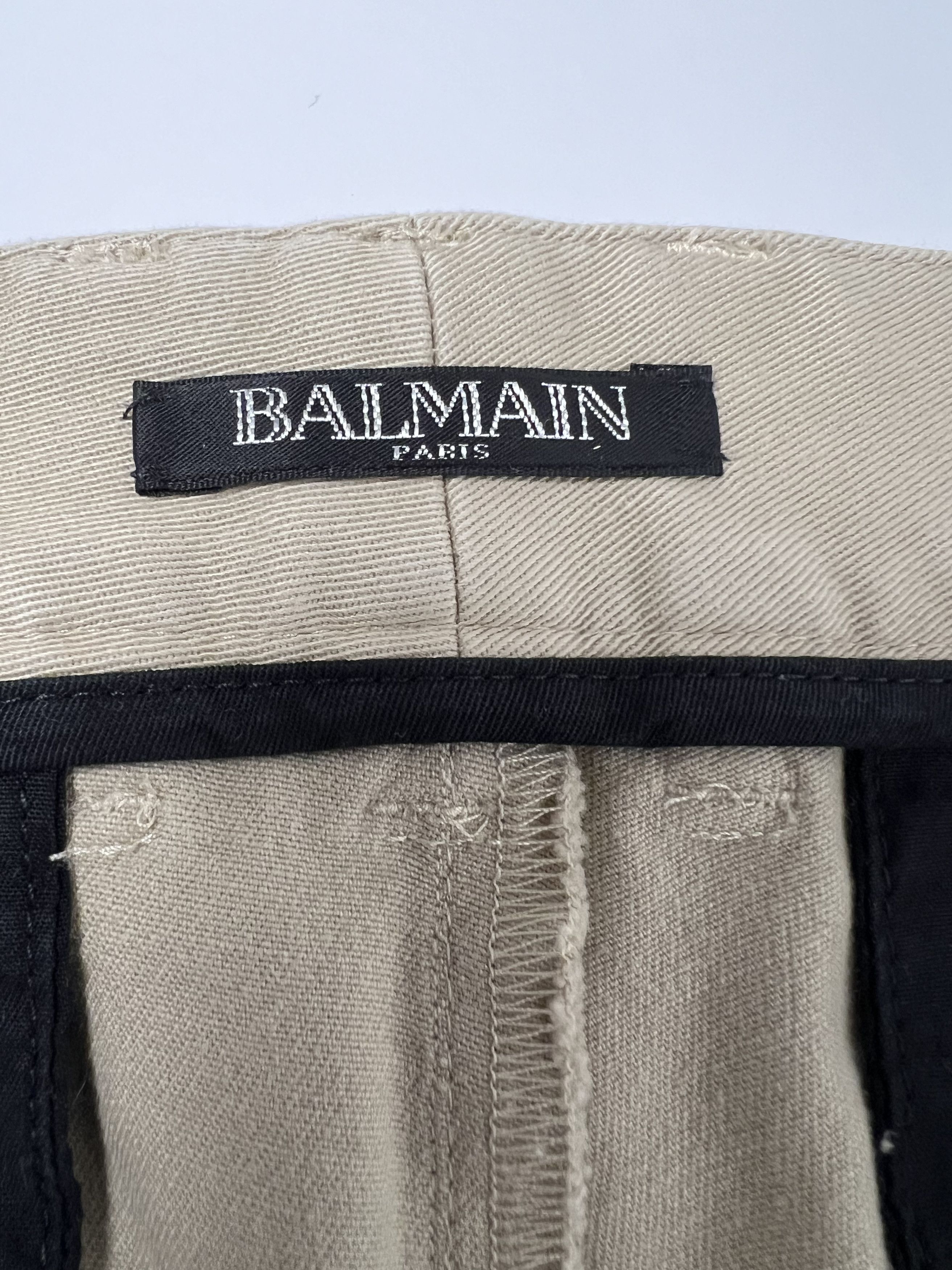 Balmain 690€ BALMAIN PARIS COTTON BLEND CASUAL PANTS MADE IN ITALY Size US 38 / EU 54 - 13 Thumbnail