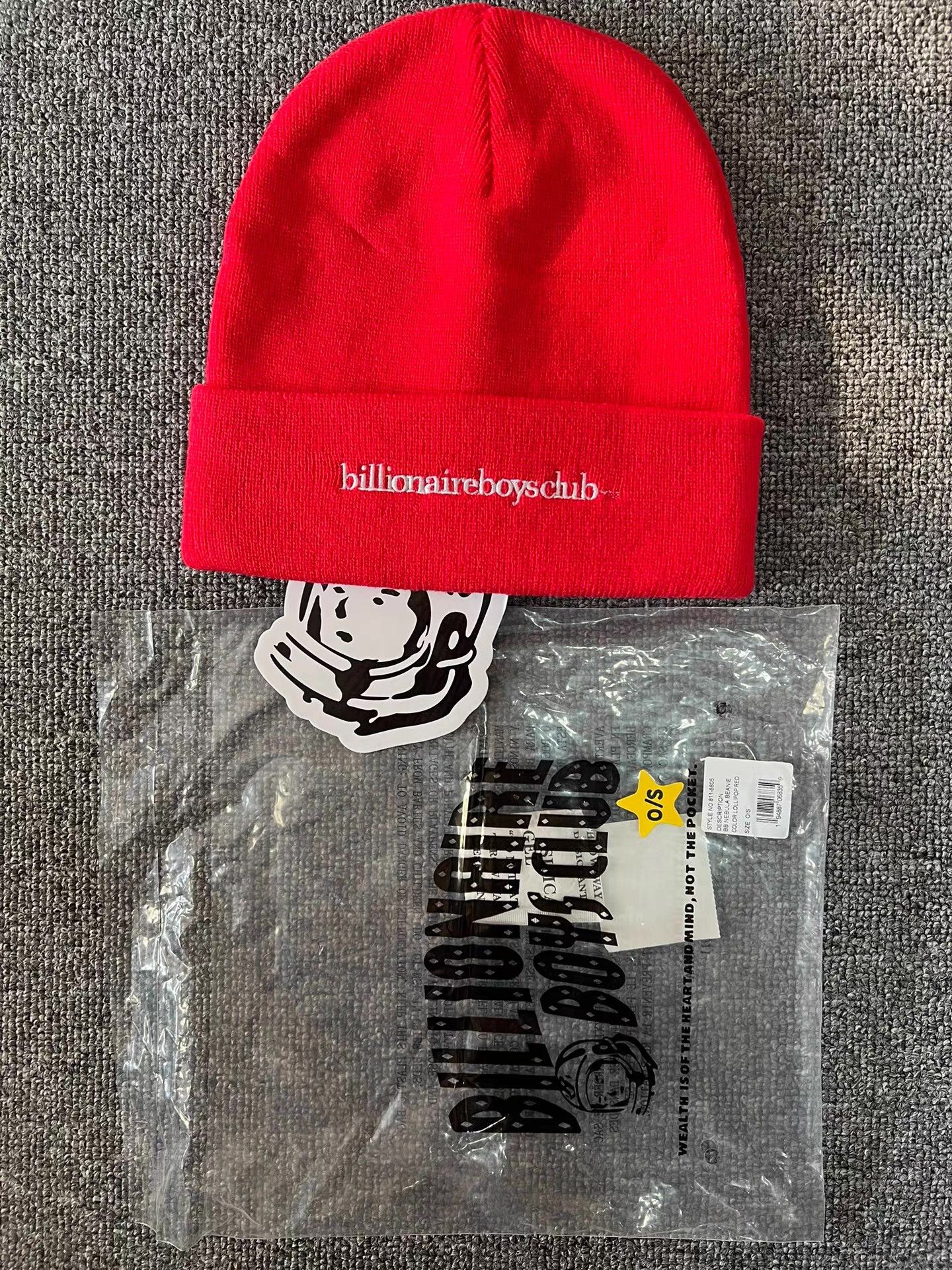 Billionaire Boys Club BBC Classic Embroidered Slogan Logo Knit Beanie Q7 Size ONE SIZE - 3 Thumbnail