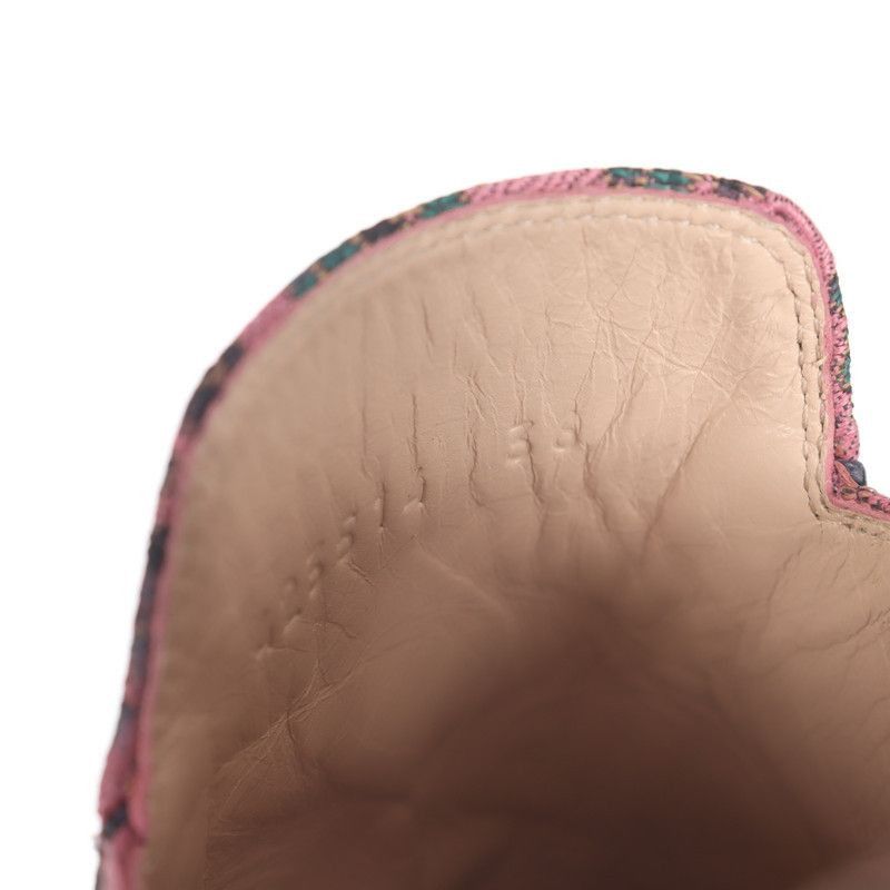 Gucci Gucci Pink Patterned Fabric Flat Mules - Size US 6.5 / EU 39-40 - 9 Thumbnail
