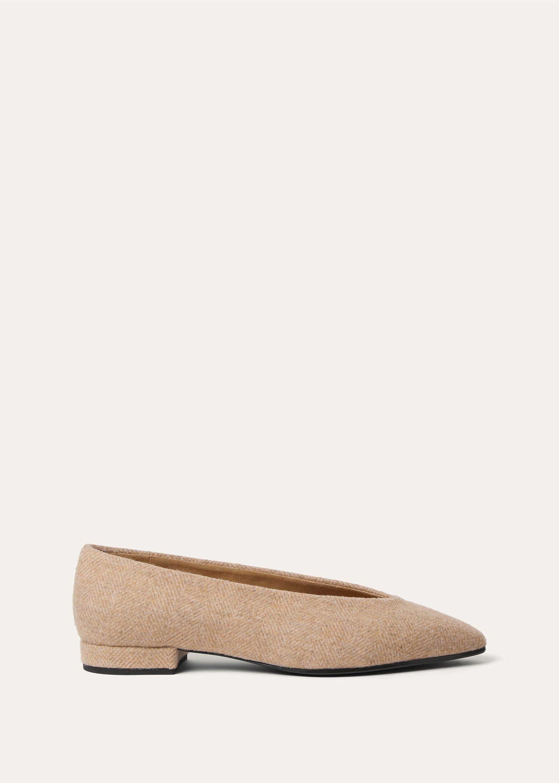 Loro Piana os11x0326 FAR1166 Rebecca Ballet Flats in Light Brown Size US 8 / IT 38 - 1 Thumbnail