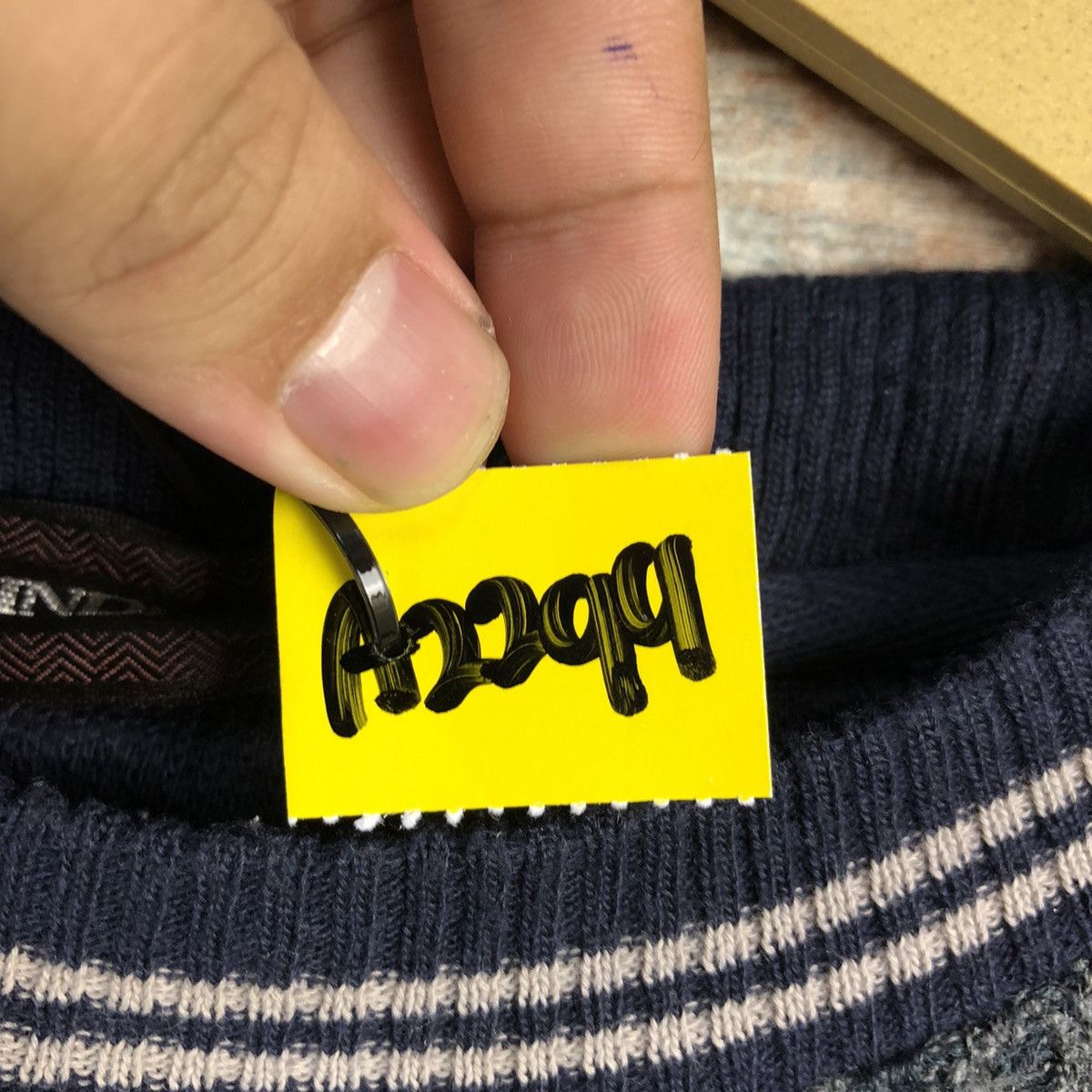 Lindbergh Dark Blue Knitwear sweatshirt #A2299