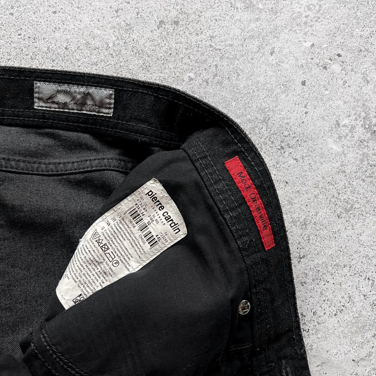 Designer × Pierre Cardin Pierre Cardin Men’s Black Solid Pant Jeans Pockets Zip Size US 34 / EU 50 - 9 Thumbnail