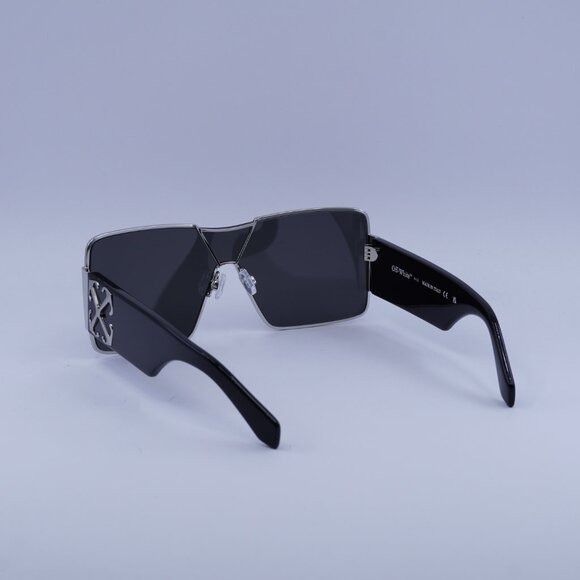 Off-White Off-White ASPEN 7207 Sunglasses Silver/Black Shield Frame Size ONE SIZE - 6 Thumbnail