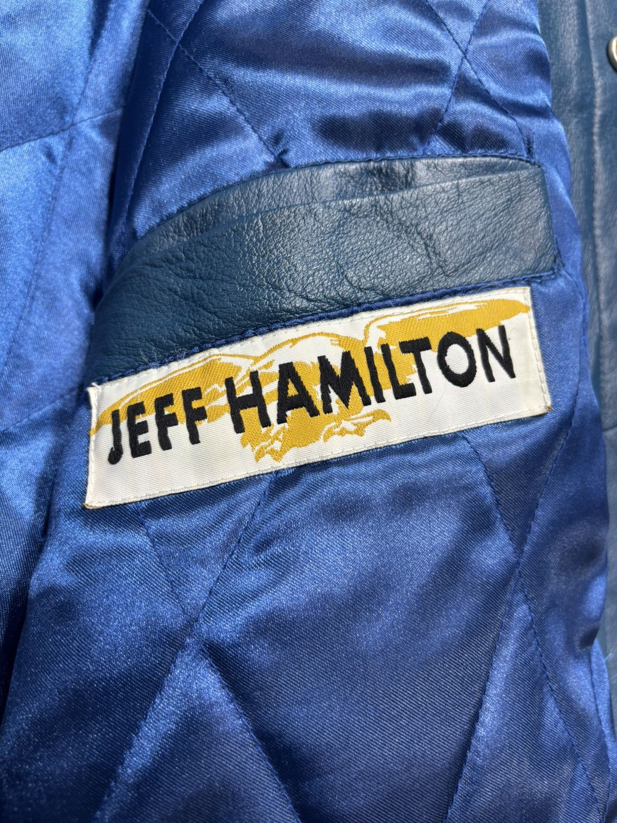 Jeff Hamilton Jeff Hamilton Miller Light Rusty Wallace Leather Jacket Size US XL / EU 56 / 4 - 7 Thumbnail