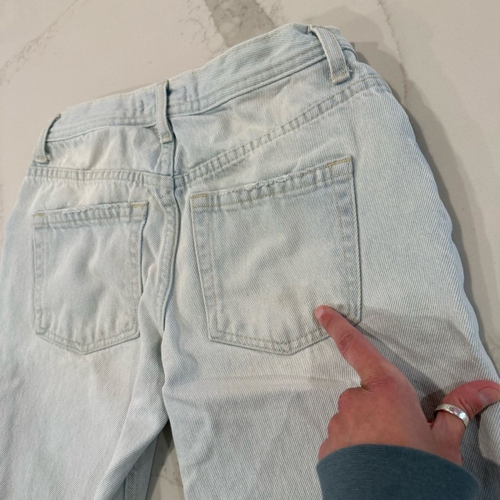 Free People Free People We The Free Maggie Distress Crop Jeans Womens 24 Size 24" / US 00 / IT 34 - 10 Thumbnail