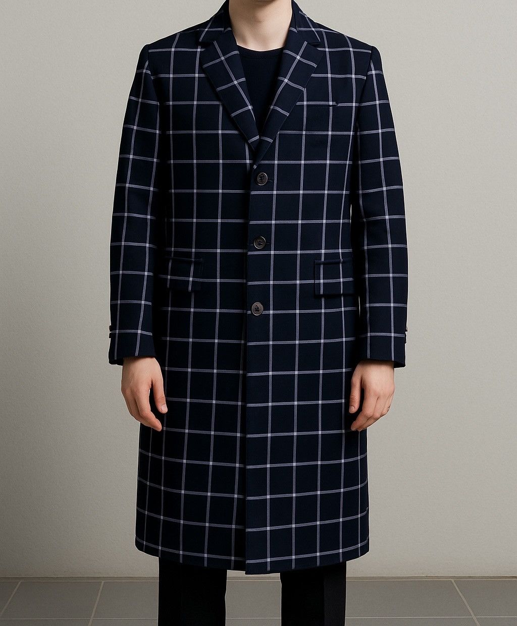 H&M H&M Studio Checkered Coat trench Size US M / EU 48-50 / 2 - 4 Thumbnail