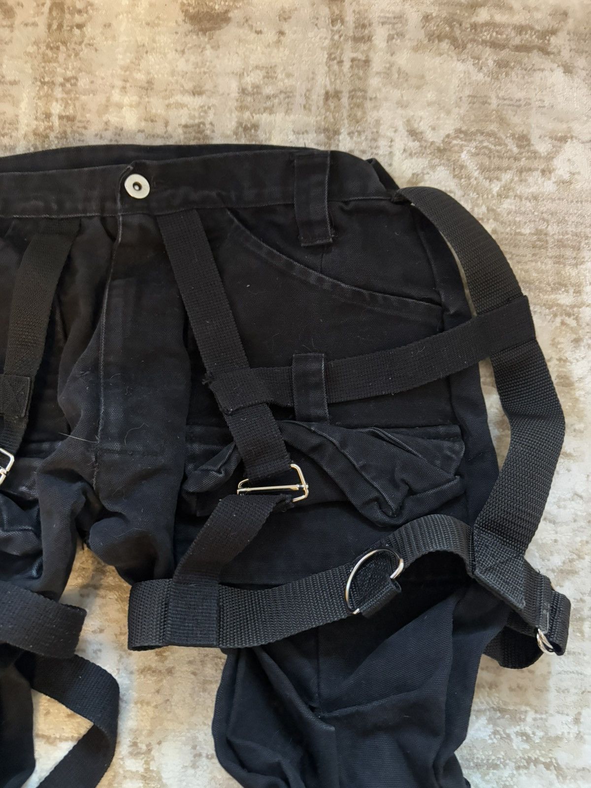 Other Kam Vercetti black stacked cargo pants Size US 30 / EU 46 - 3 Thumbnail