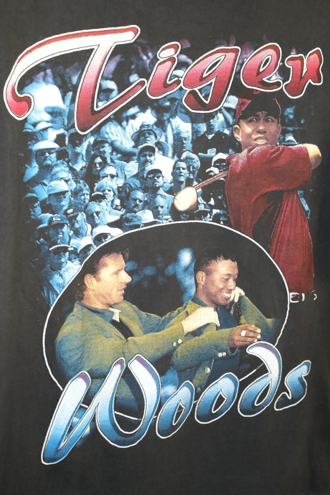 Vintage 90's HB Tee Tiger Woods "The New Masters T-Shirt Size XXL / US 16-18 / IT 52-54 - 3 Thumbnail
